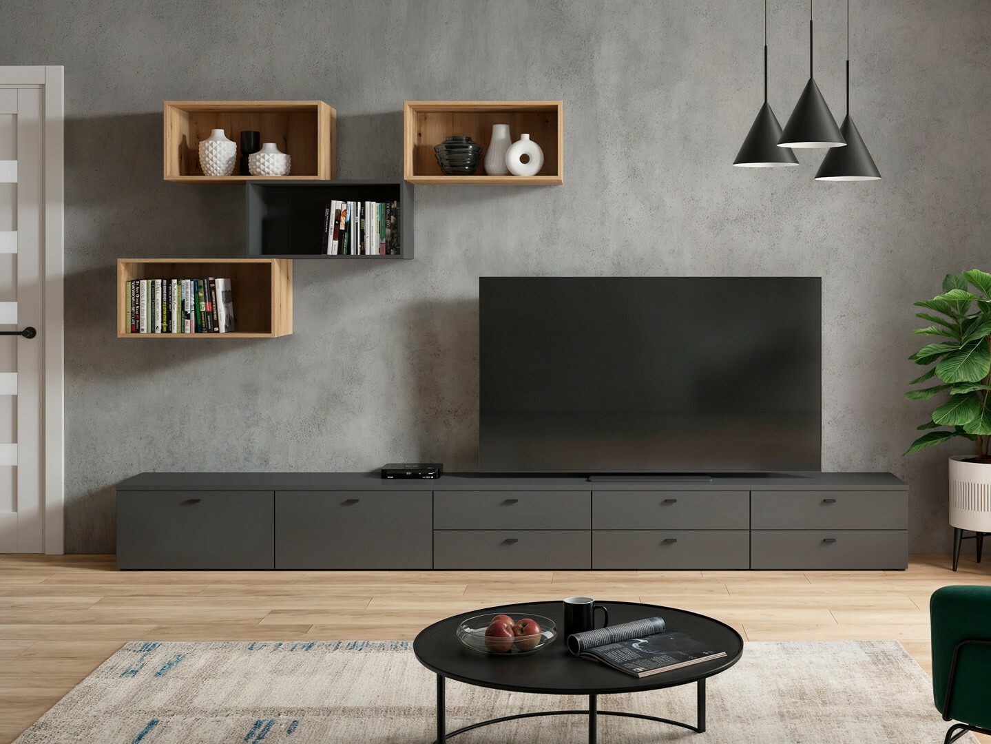 Elutoa komplekt Merciru 116 (Grafiit + Tamm)