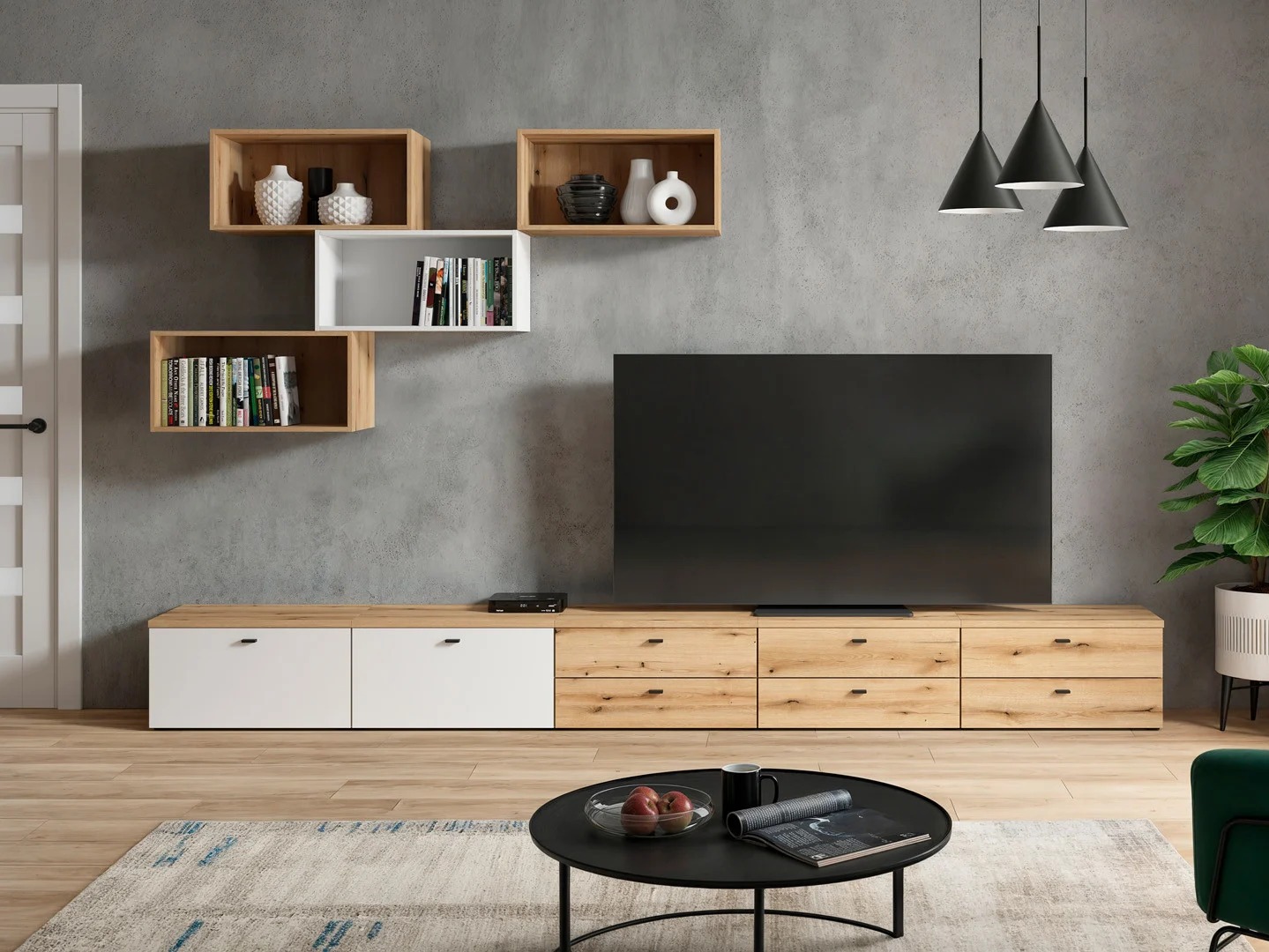 Elutoa komplekt Merciru 116 (Tamm + Valge)