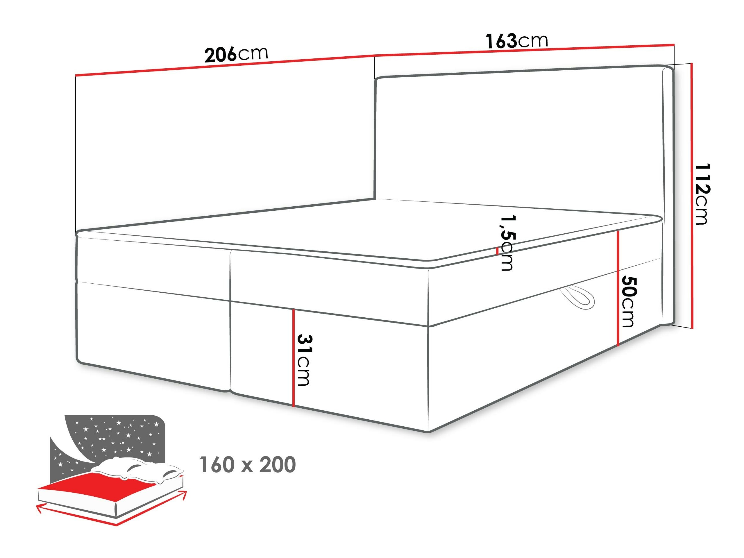 Kontinentaalvoodi Comfivo 502 (Ambience 02)