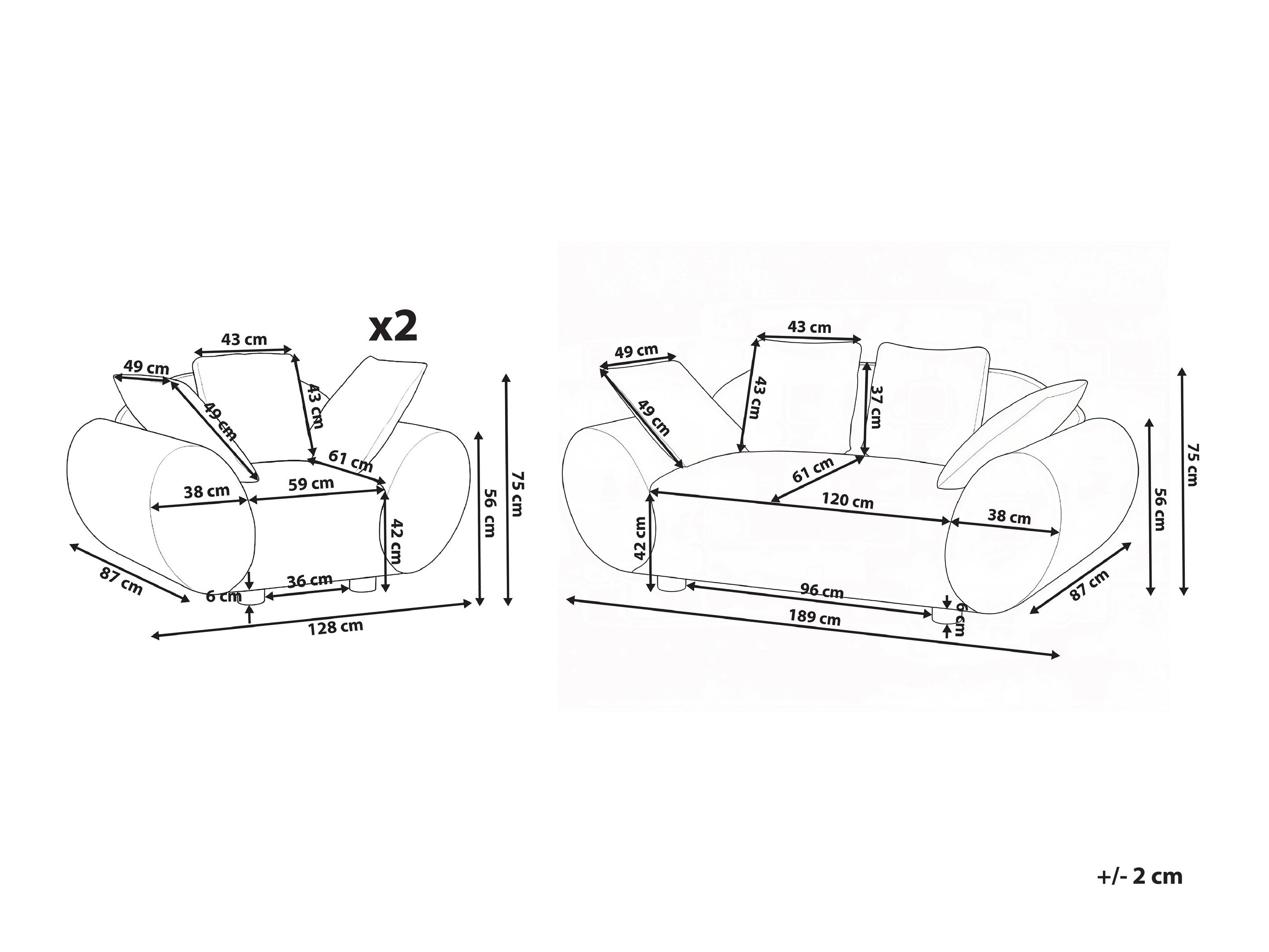 Pehme mööbli komplekt Berwyn 3066