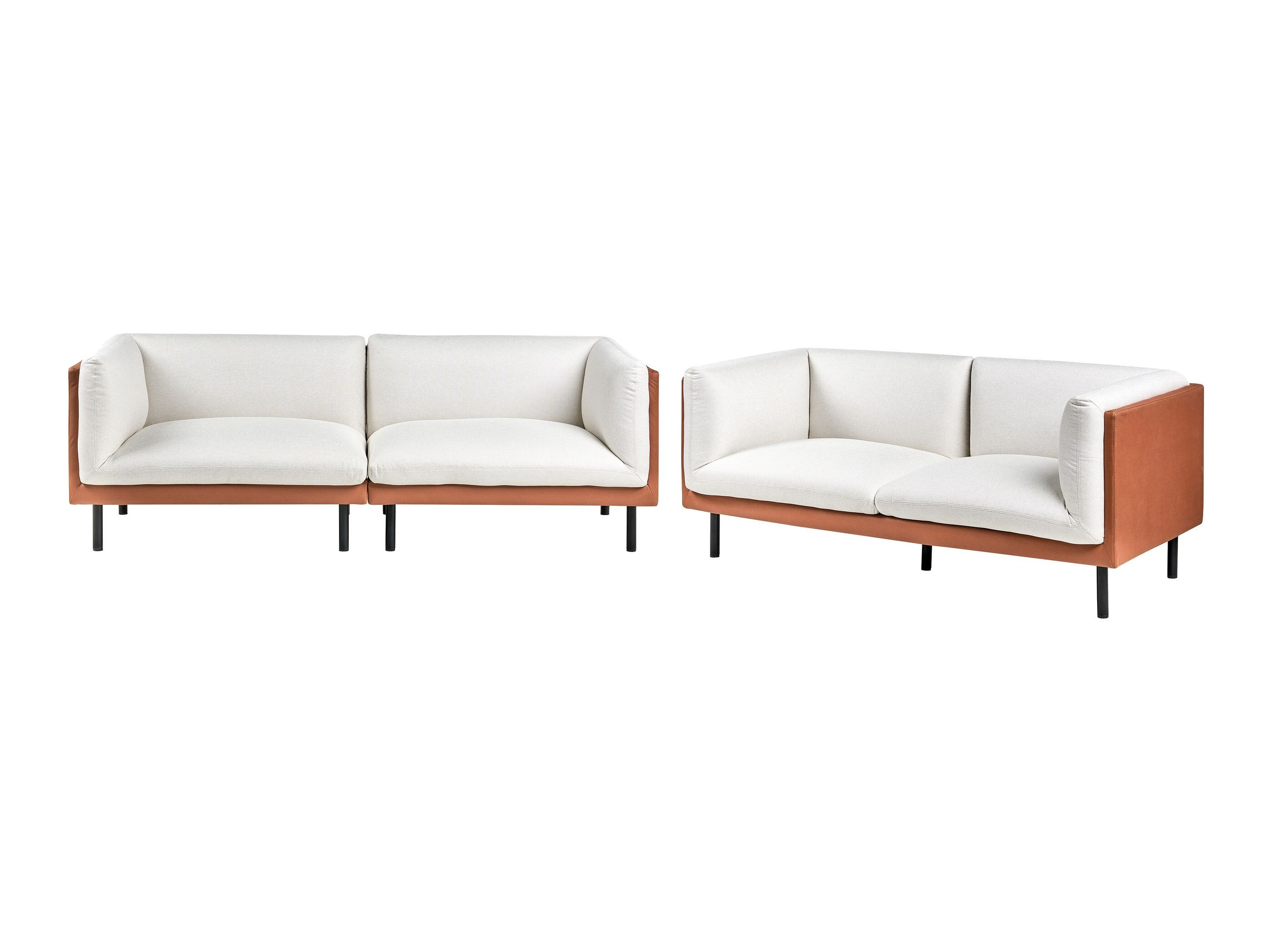 Pehme mööbli komplekt Berwyn 3085 (Valge + Pruun)