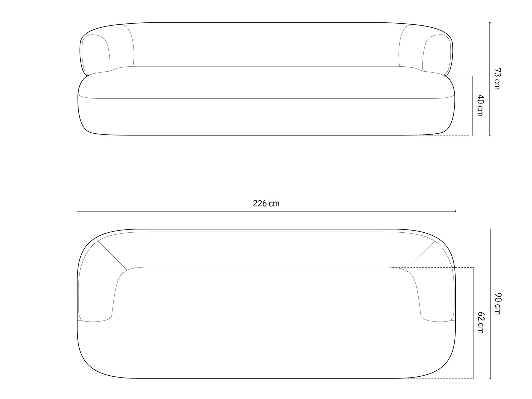 Diivan SE2886 väikese defektiga