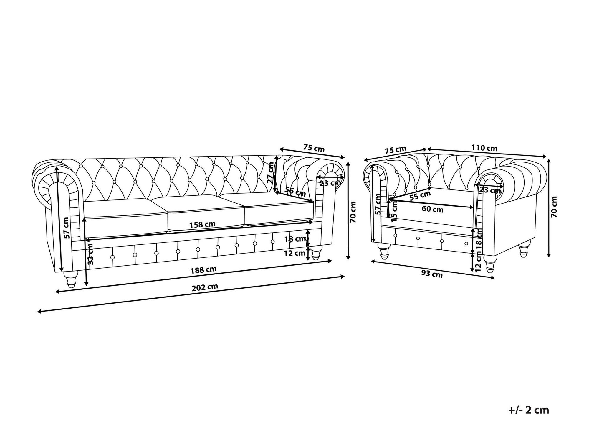 Pehme mööbli komplekt SE2922 kahjustatud pakendiga
