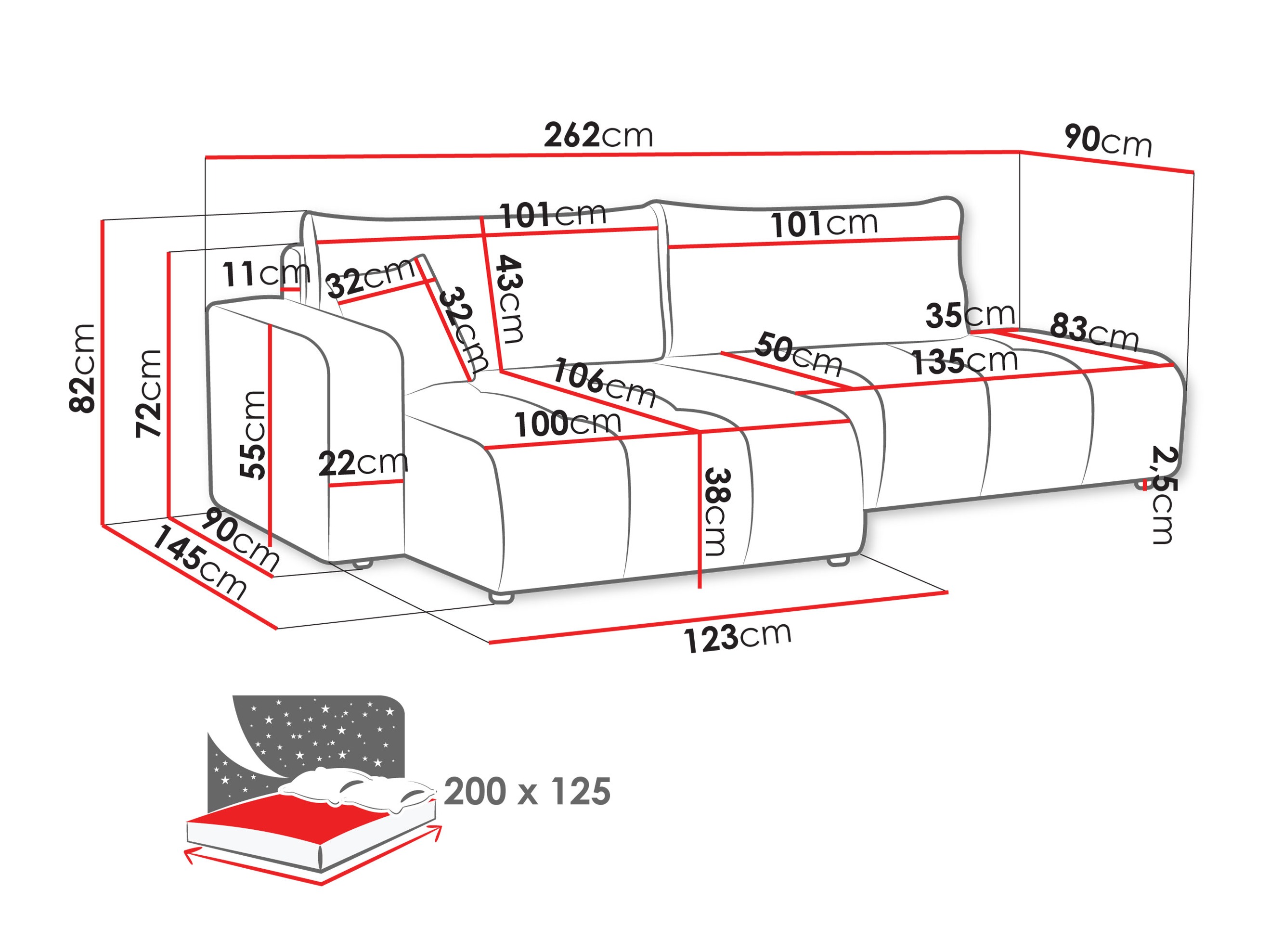 Nurgadiivan SE2938 kahjustatud pakendiga