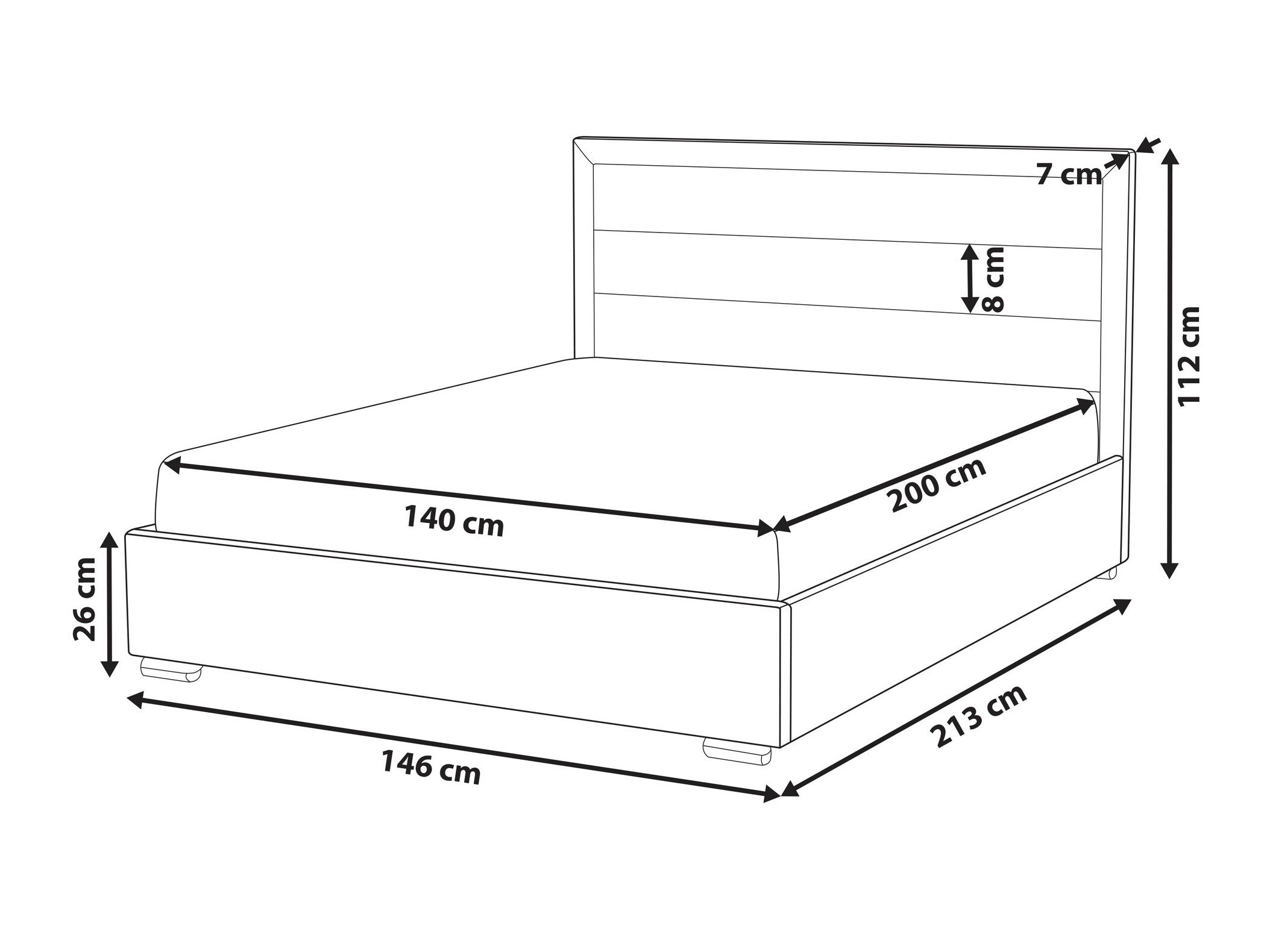 Voodi Berwyn 3114 (Helebeež)