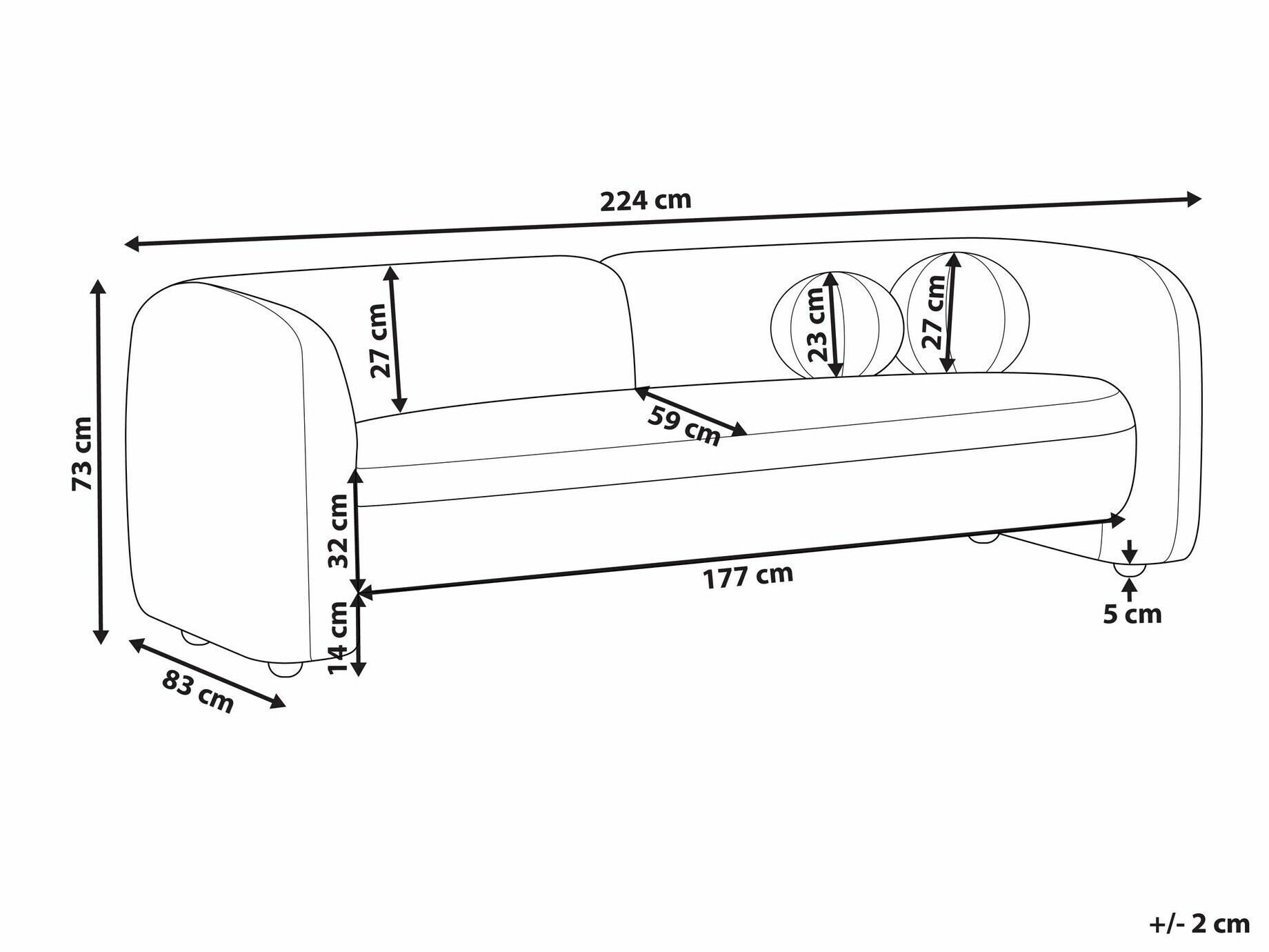 Diivan Veselme 103 (Valge)