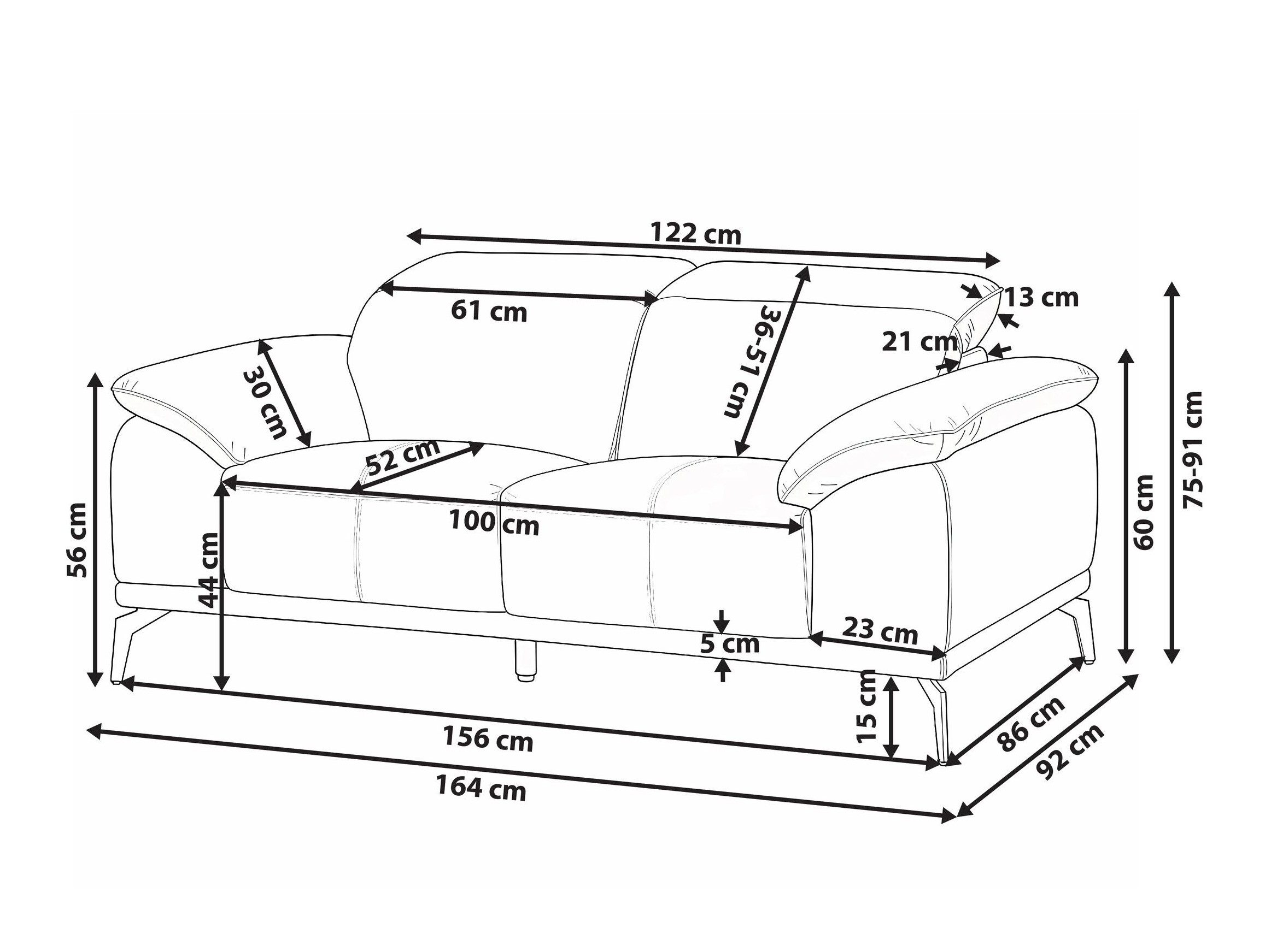 Diivan Berwyn 3125 (Must)
