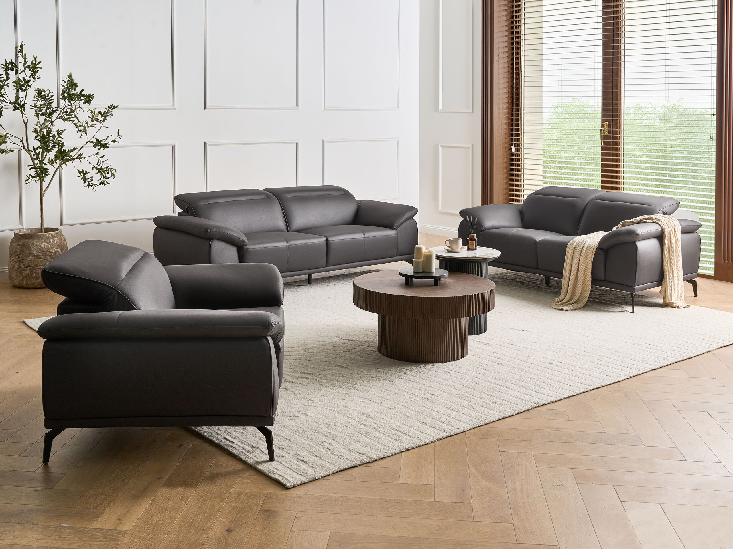 Pehme mööbli komplekt Berwyn 3127 (Must)