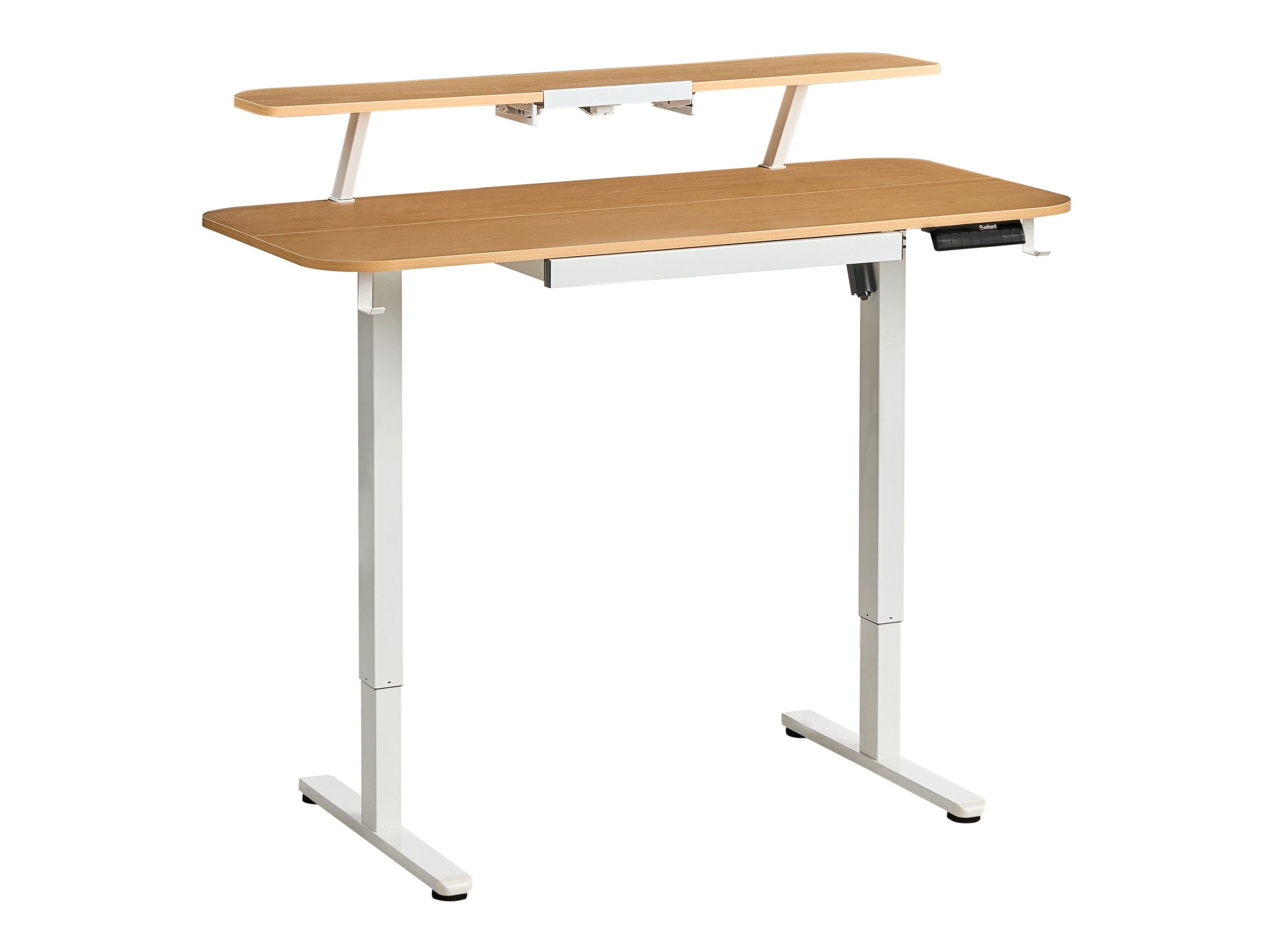 Reguleeritava kõrgusega töölaud Berwyn 3128 (Valge + Ere puit)
