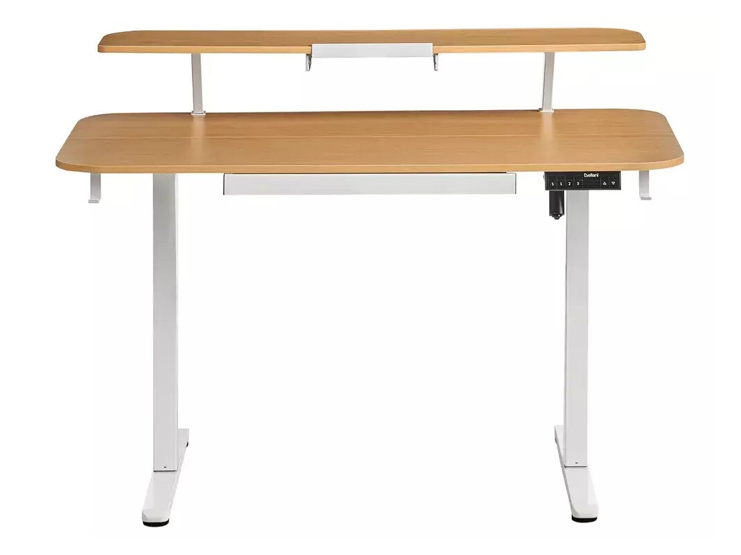 Reguleeritava kõrgusega töölaud Berwyn 3128 (Valge + Ere puit)