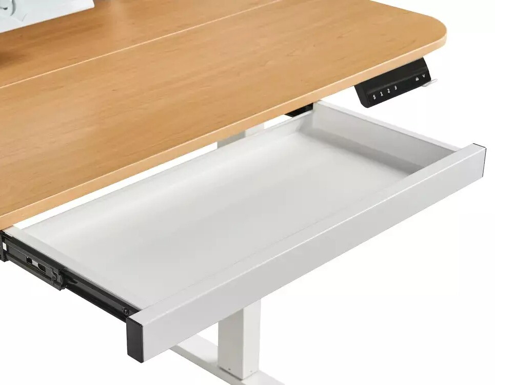Reguleeritava kõrgusega töölaud Berwyn 3128 (Valge + Ere puit)