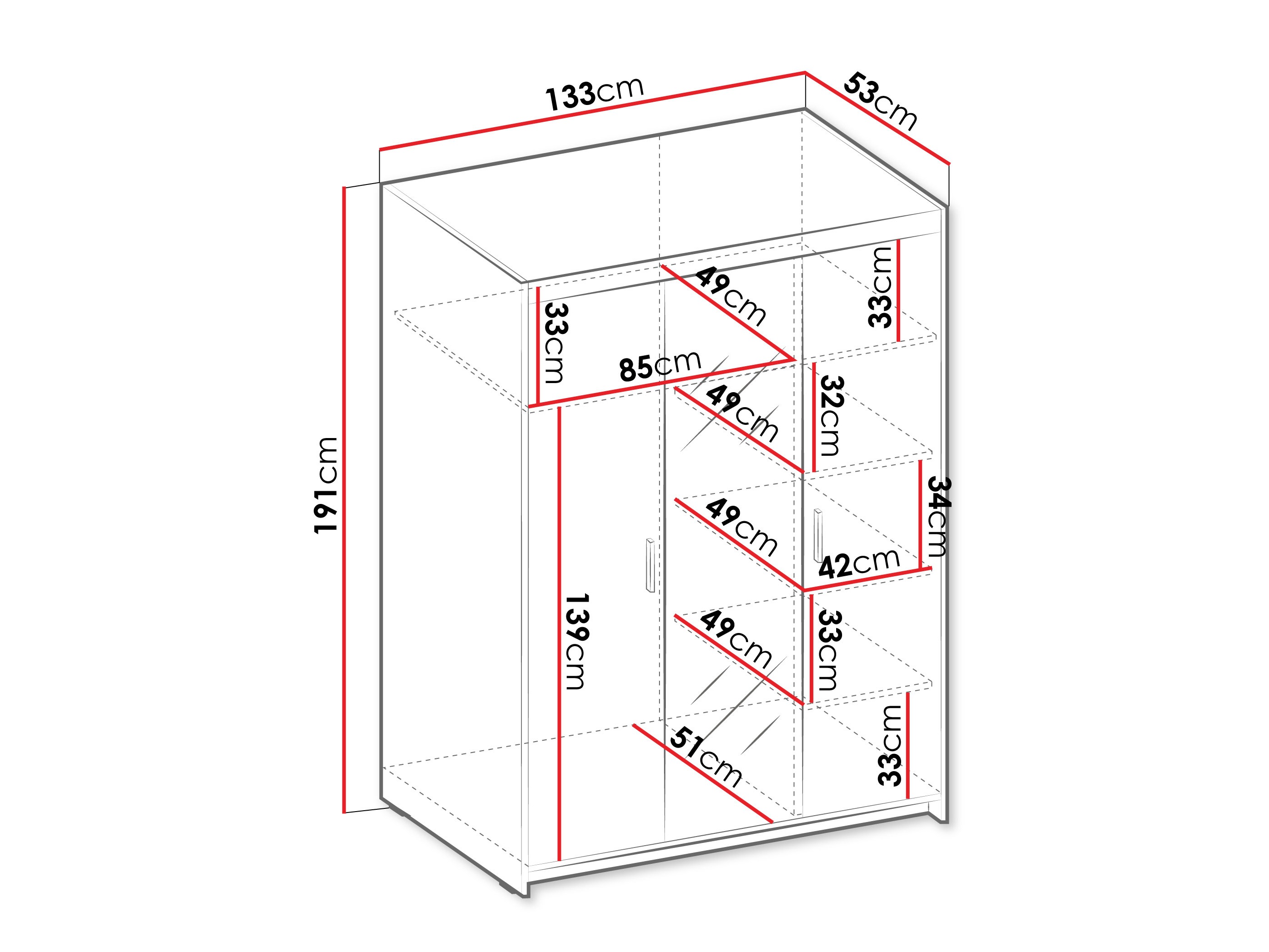 Riidekapp Novduni 102 (Tamm)