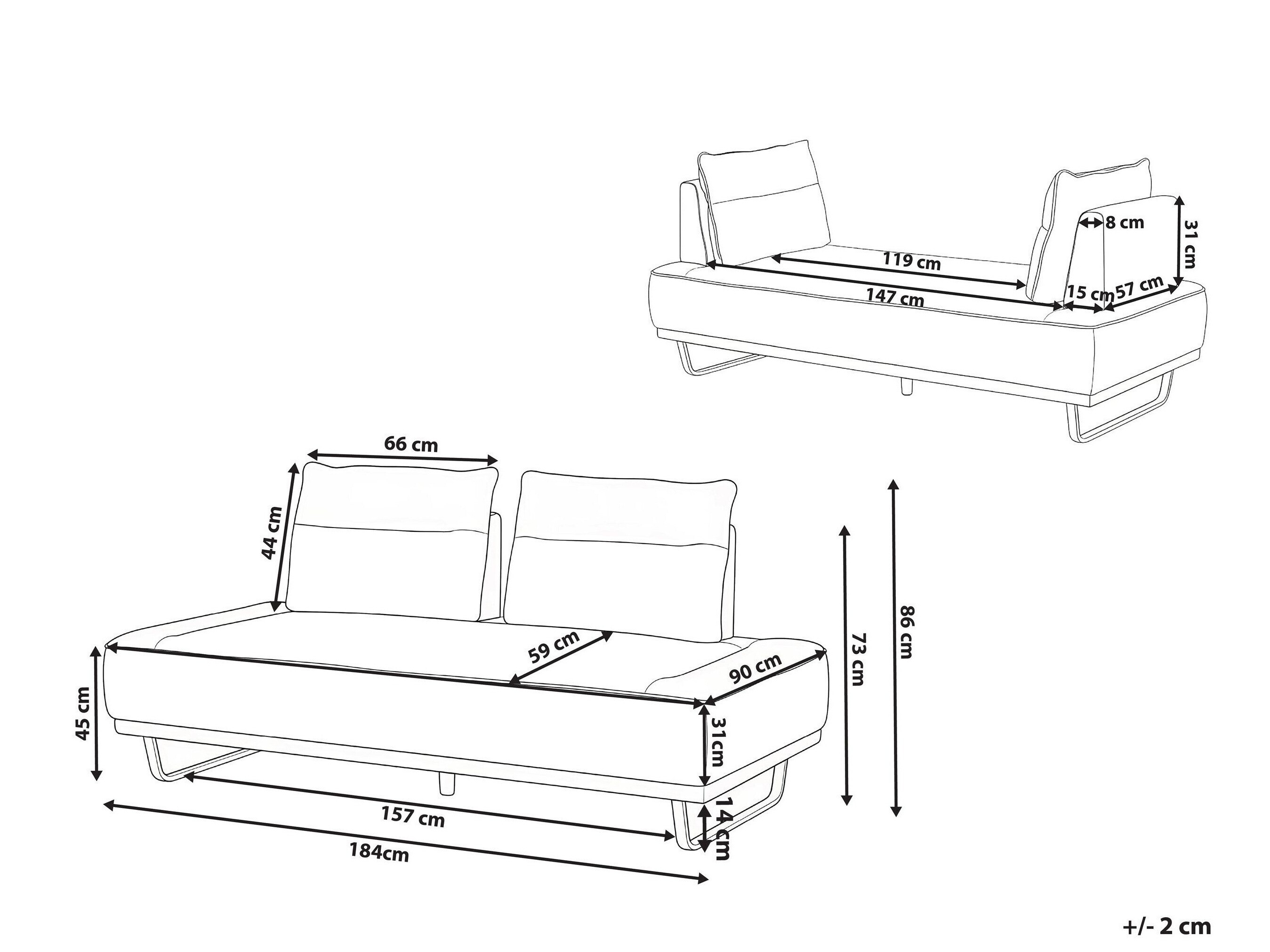 Diivan Berwyn 3052 (Valge)