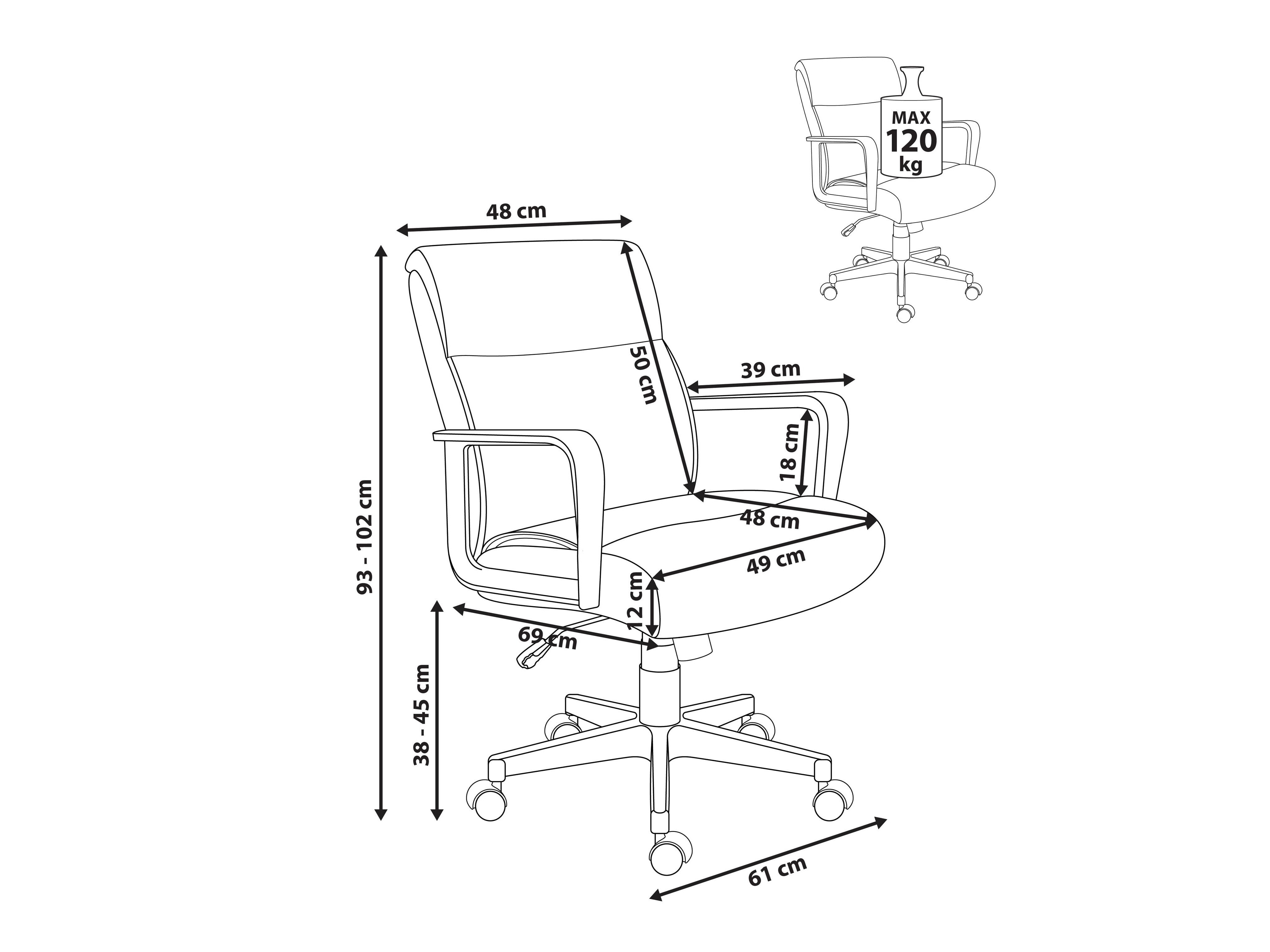 Kontoritool Berwyn 3142 (Beež)