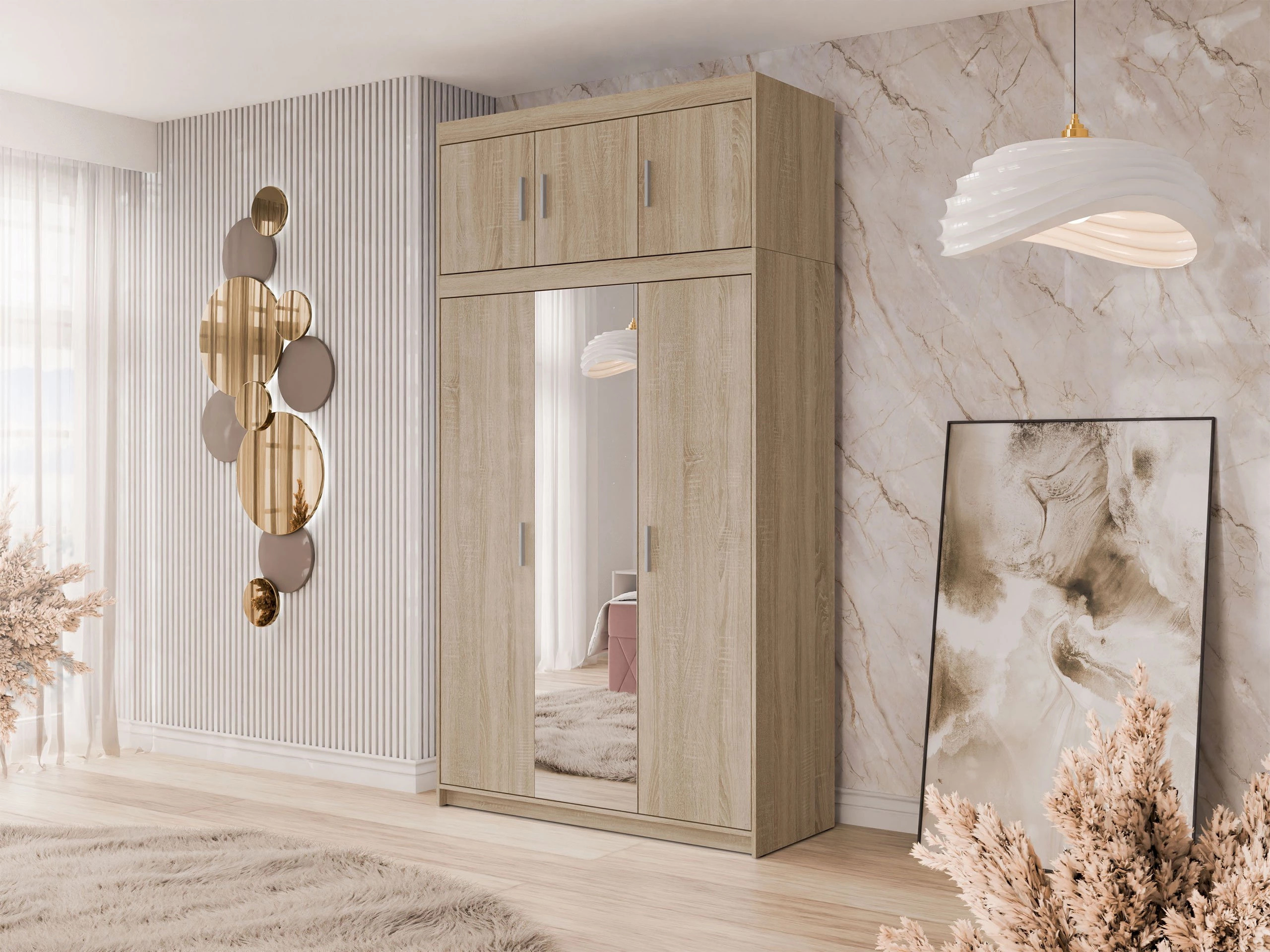 Riidekapp Novduni 105 (Sonoma tamm)