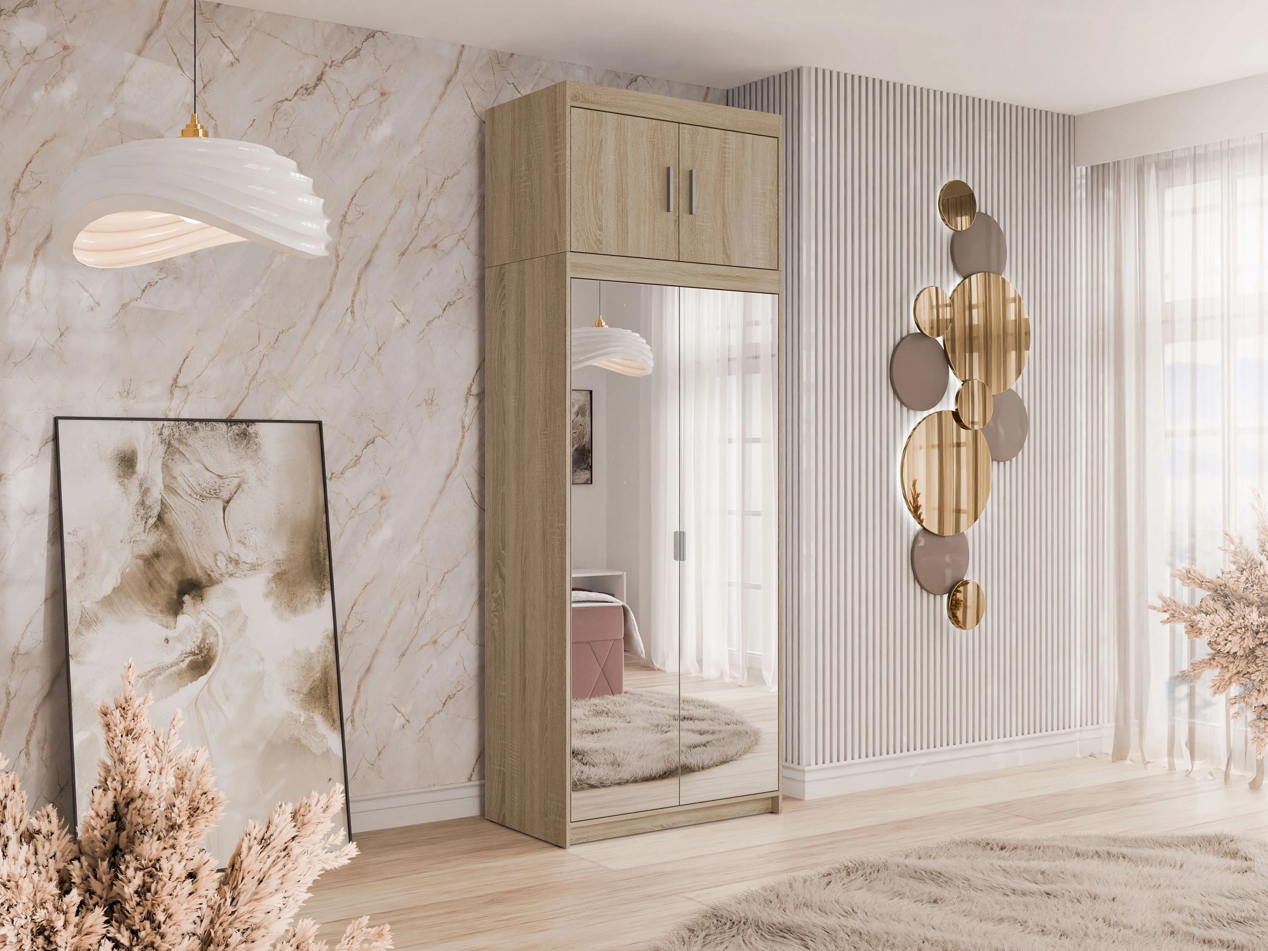 Riidekapp Novduni 119 (Sonoma tamm)