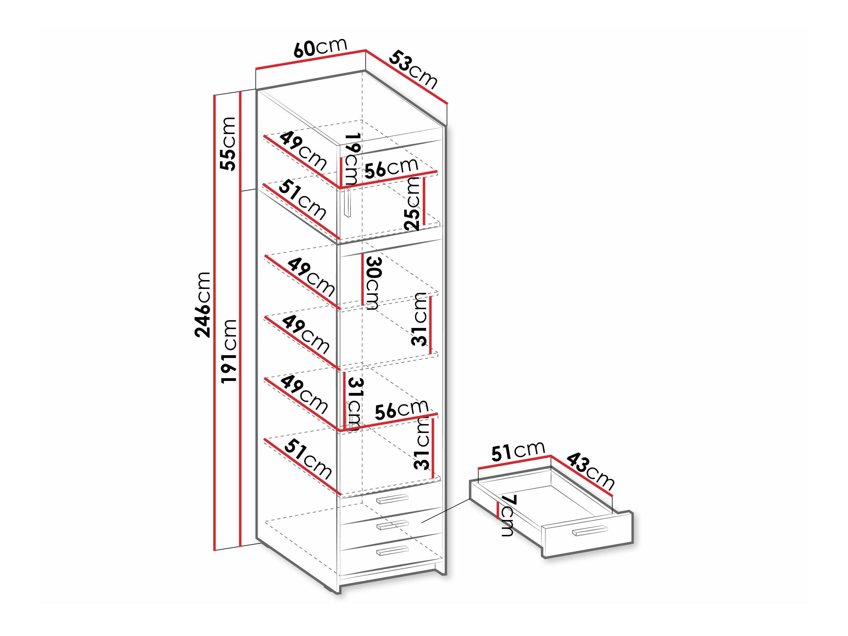 Riiul Novduni 111 (Sonoma tamm)