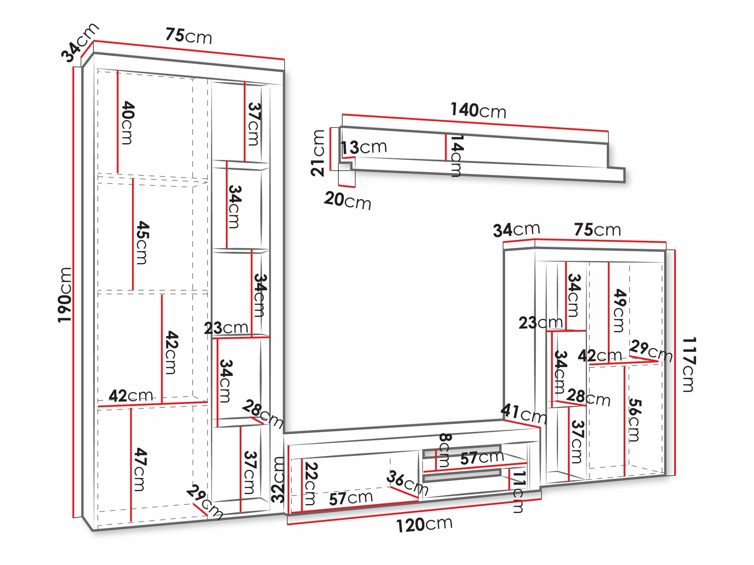 Elutoa komplekt Tucson 103 (Valge)