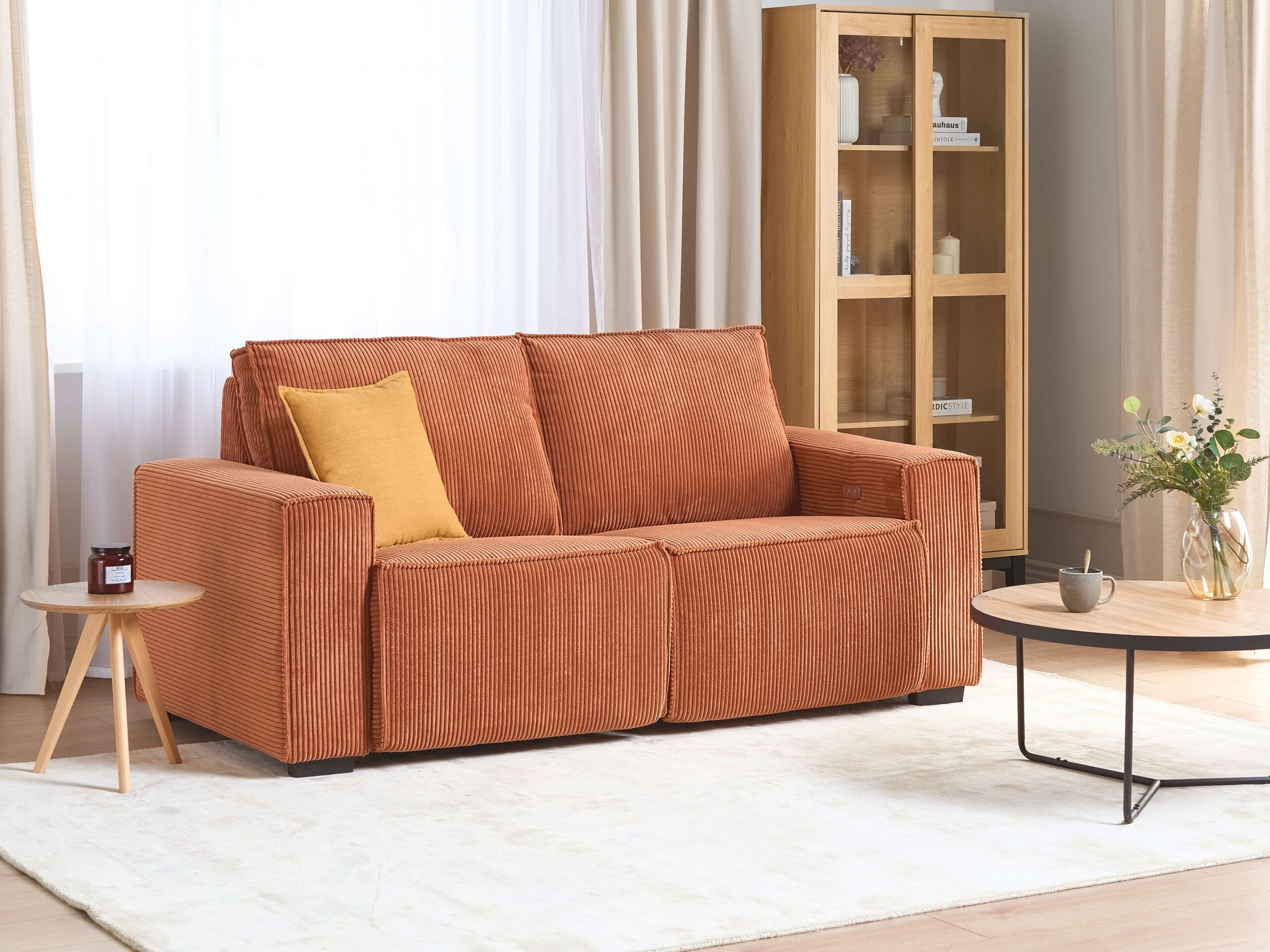 Diivan recliner Berwyn 3168 (Oranž)