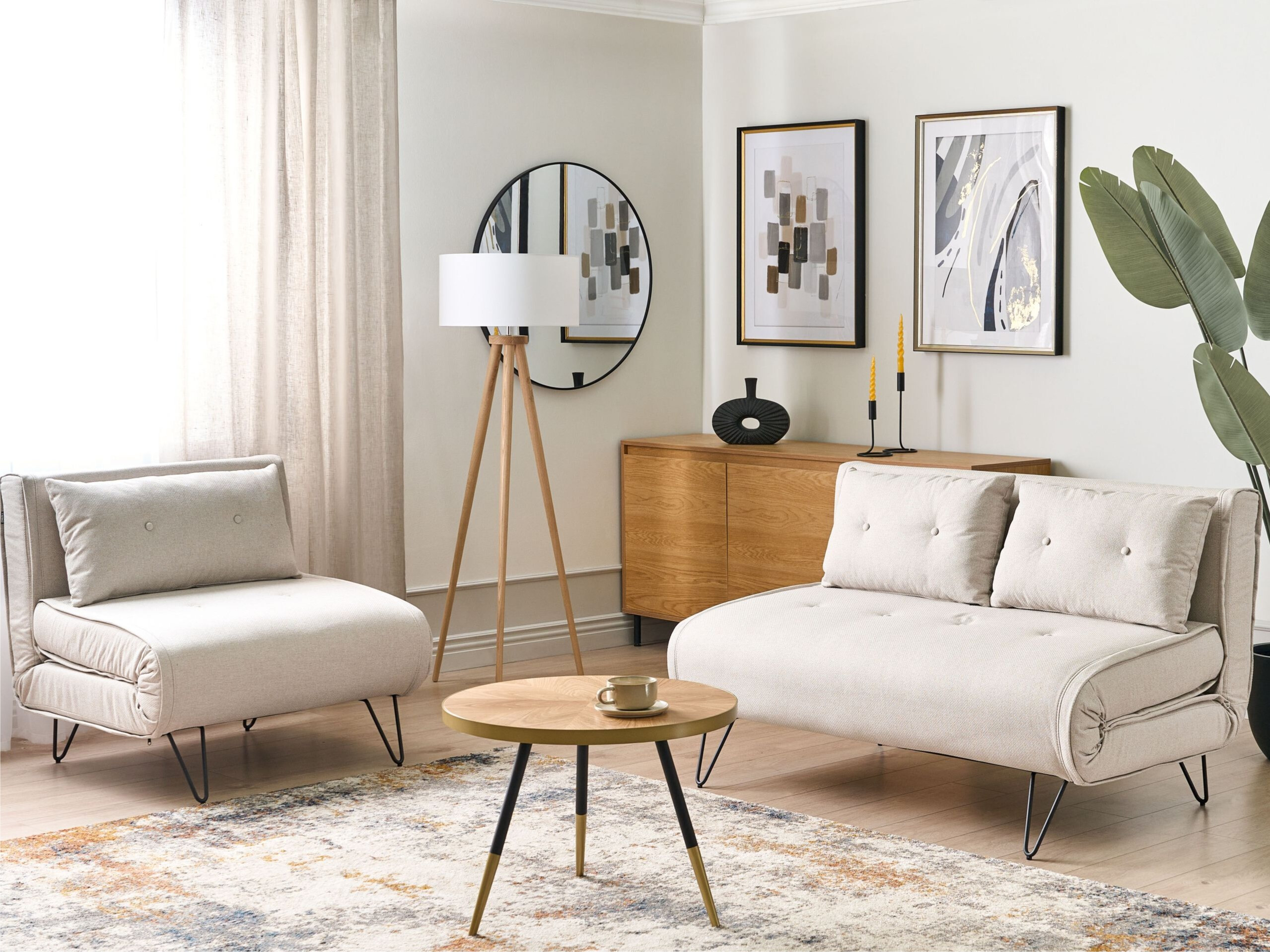 Pehme mööbli komplekt Berwyn 3165 (Helebeež)