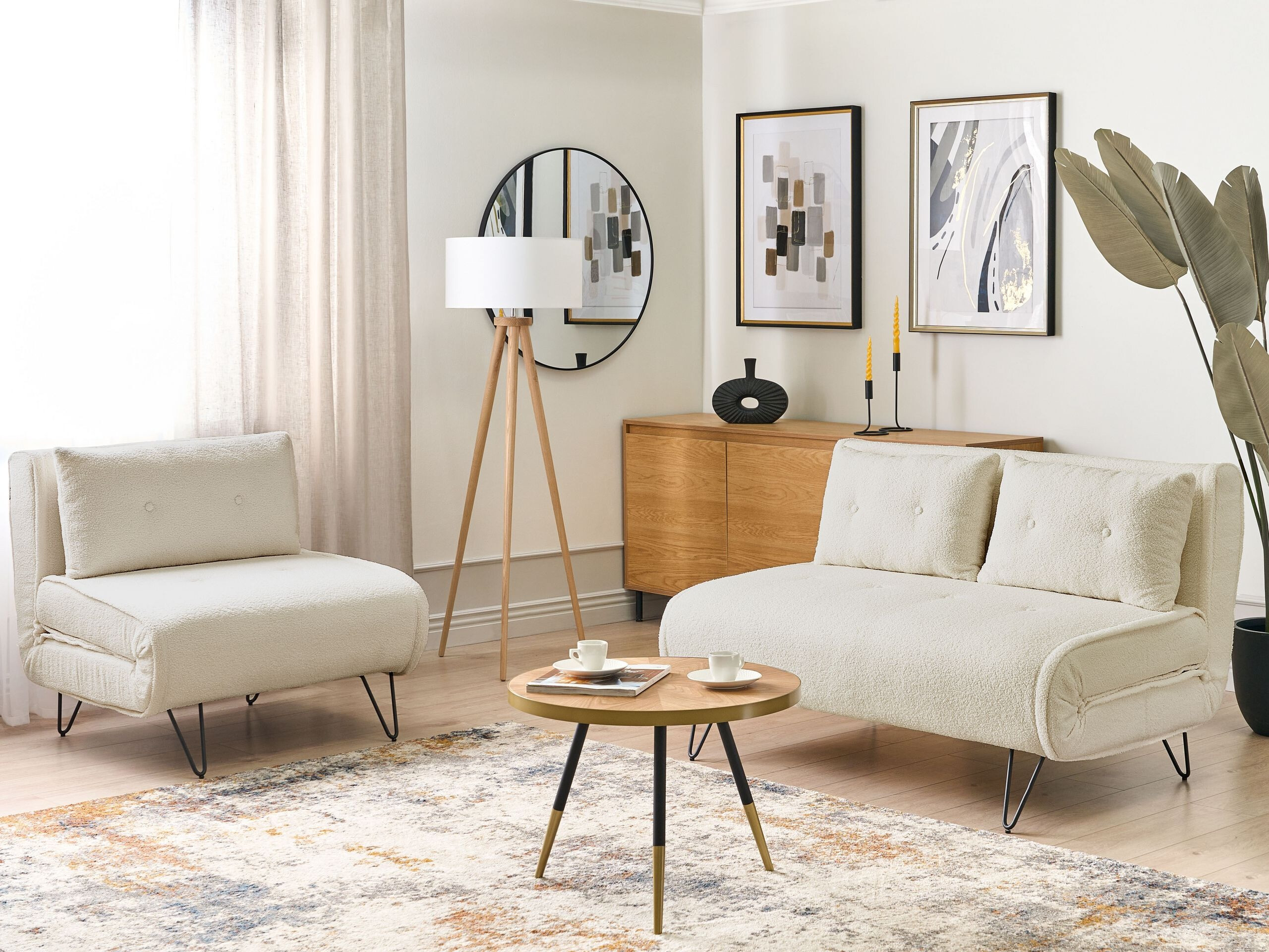 Pehme mööbli komplekt Berwyn 3165 (Valge)