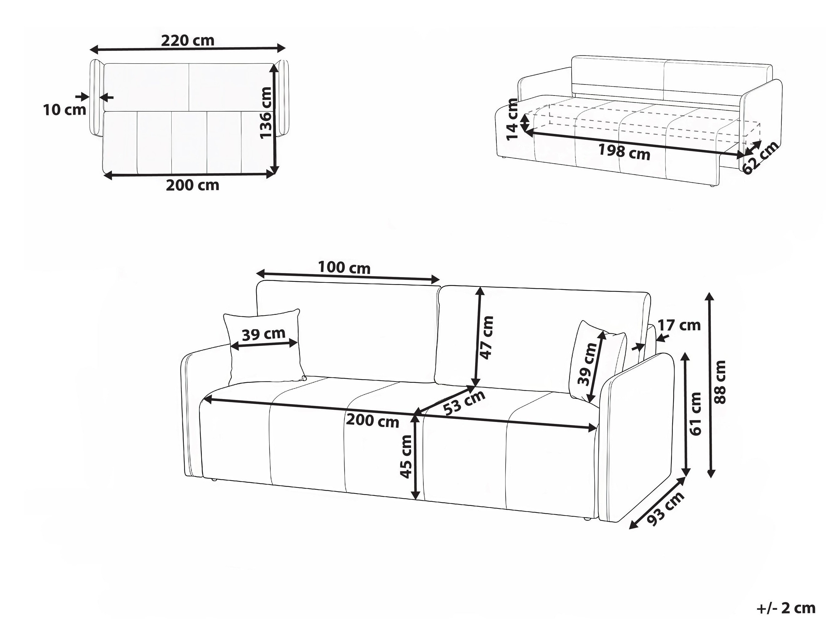 Diivanvoodi Berwyn 3171 (Taupe)