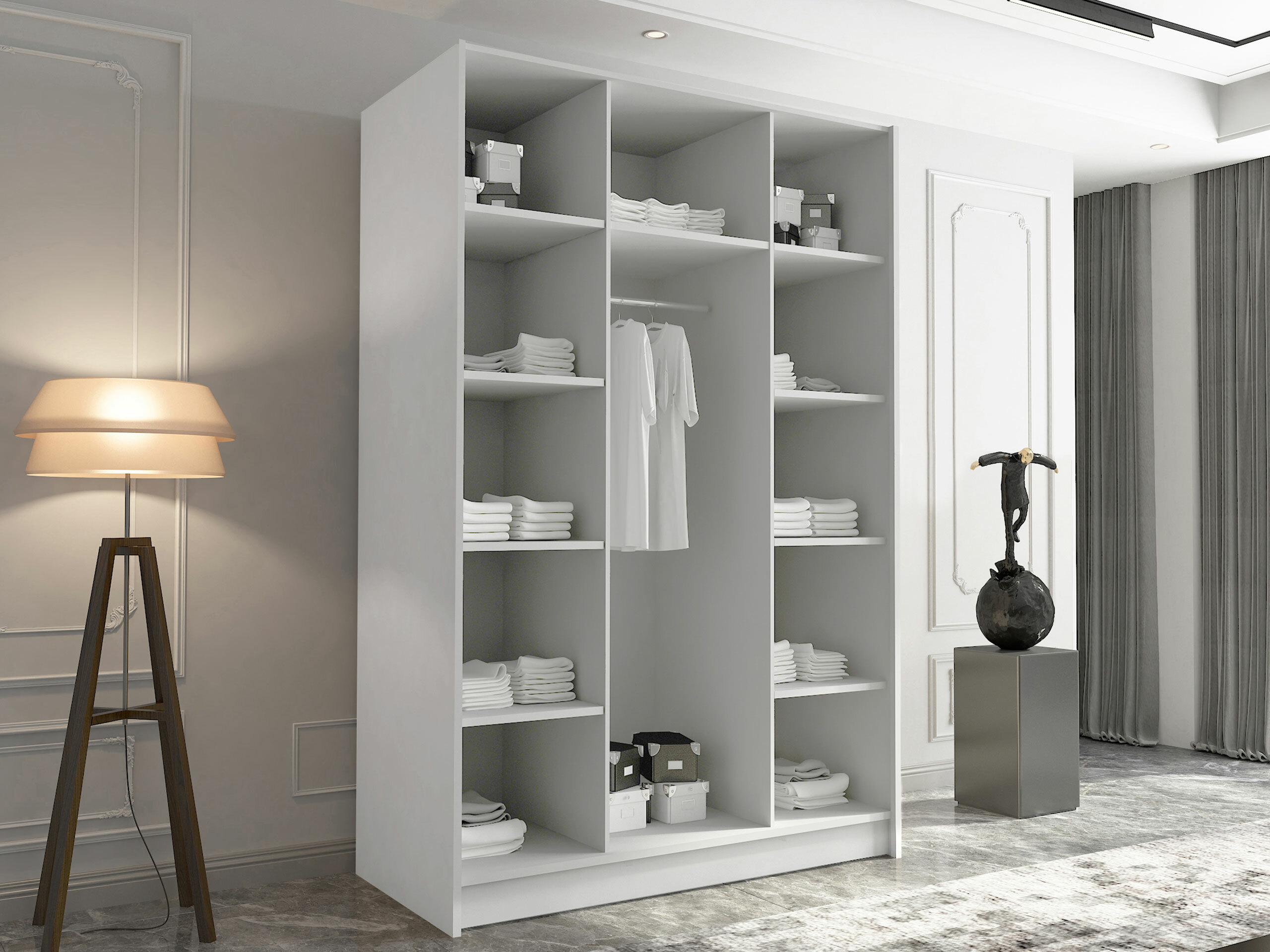 Riidekapp Closico Decoron II (Must)