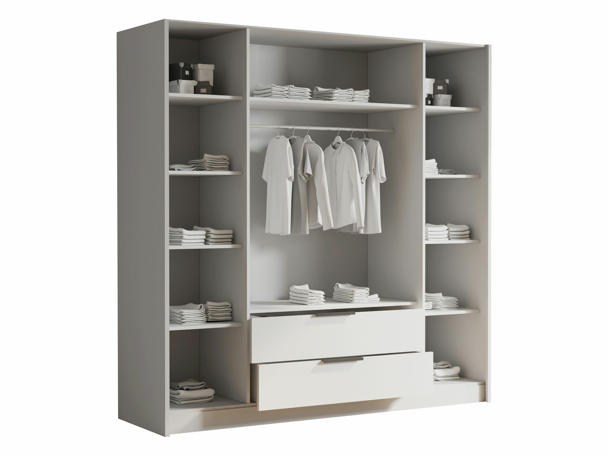 Riidekapp Closico Cadron II (Valge)