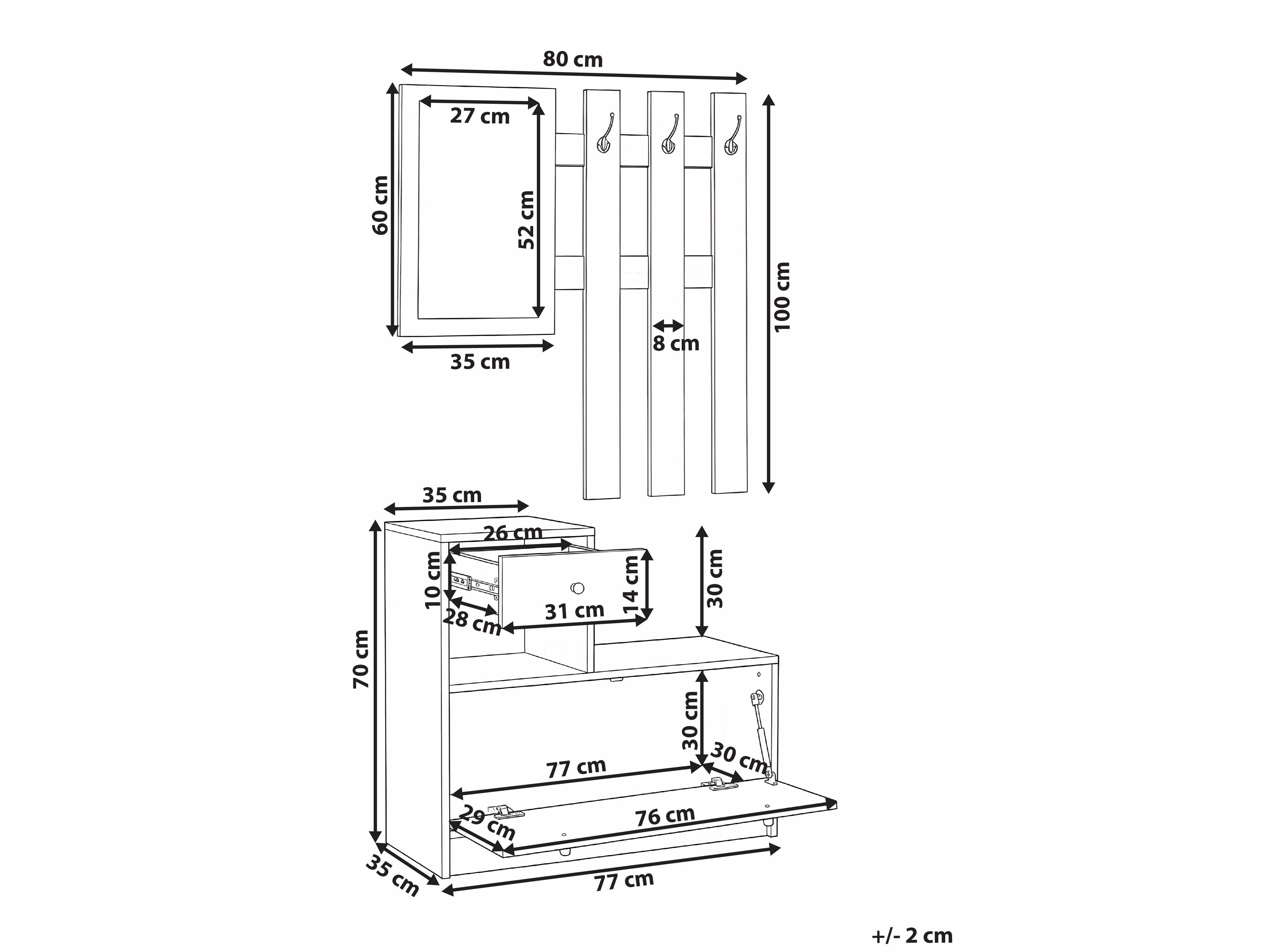 Esikukomplekt Berwyn 3183