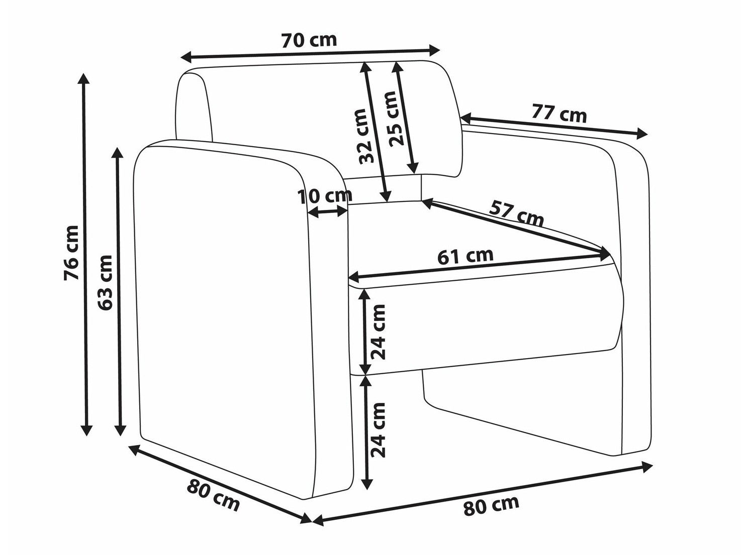 Tugitool Berwyn 3189 (Valge)