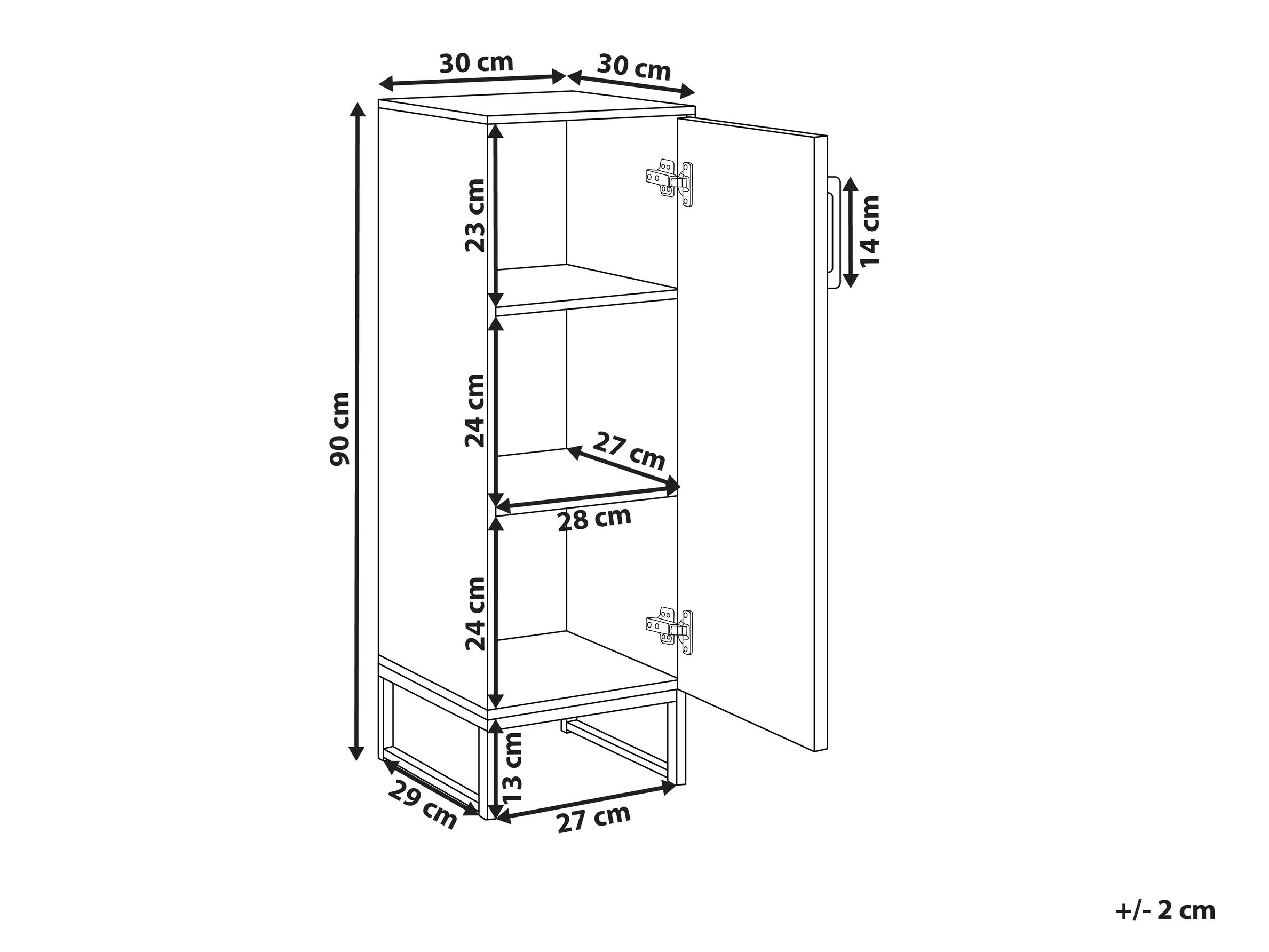 Vannitoa põrandakapp Berwyn 3193