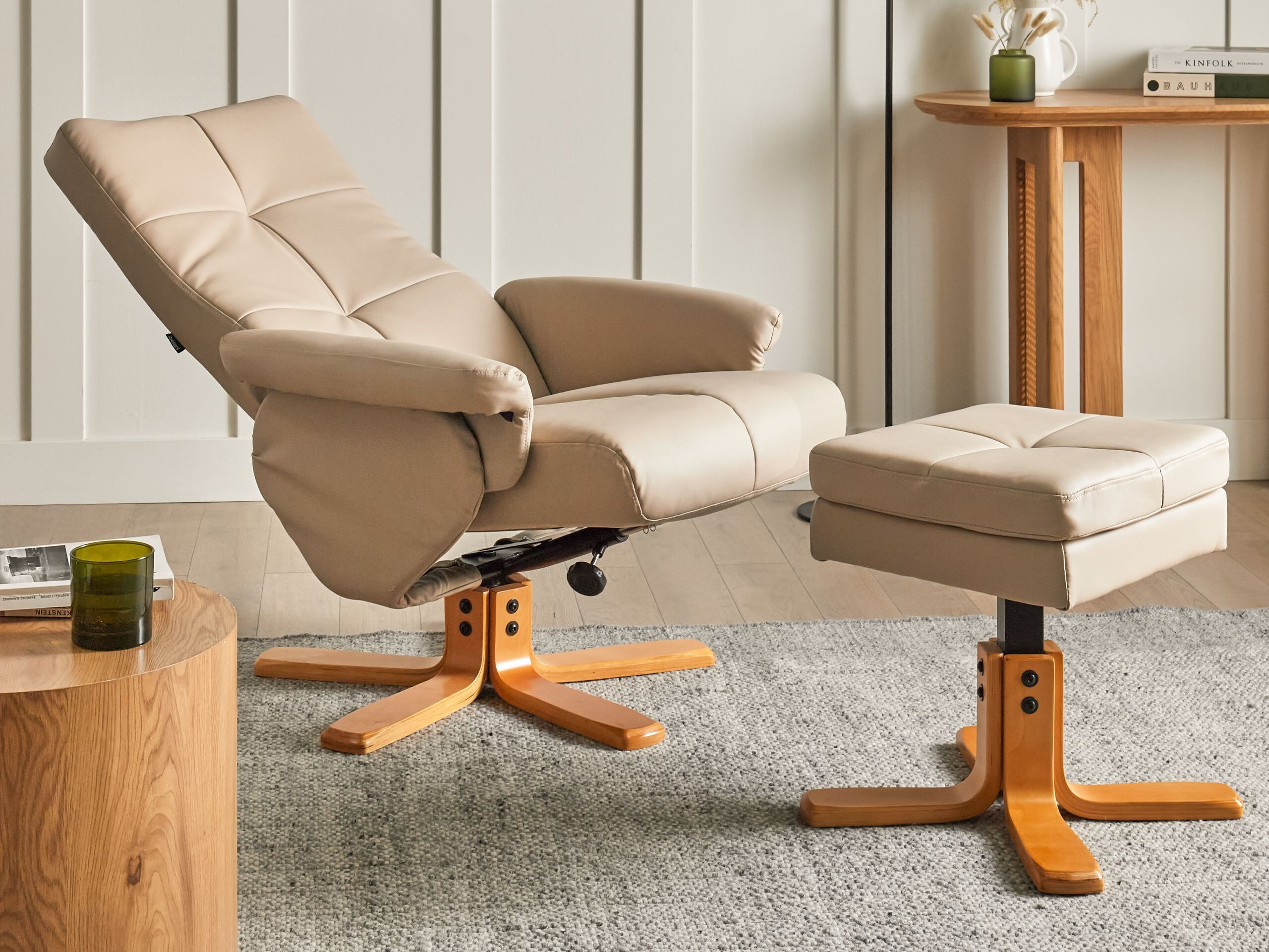 Tugitool recliner Berwyn 3195 (Beež)