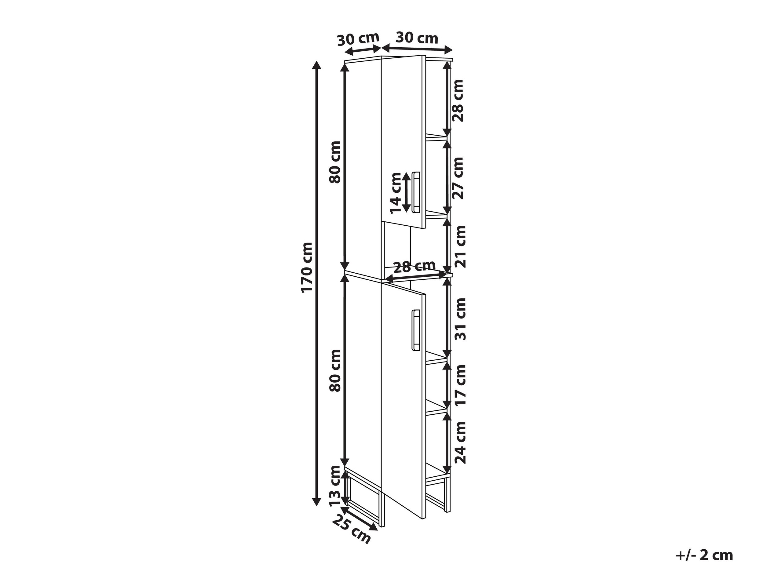 Vannitoa põrandakapp Berwyn 3194