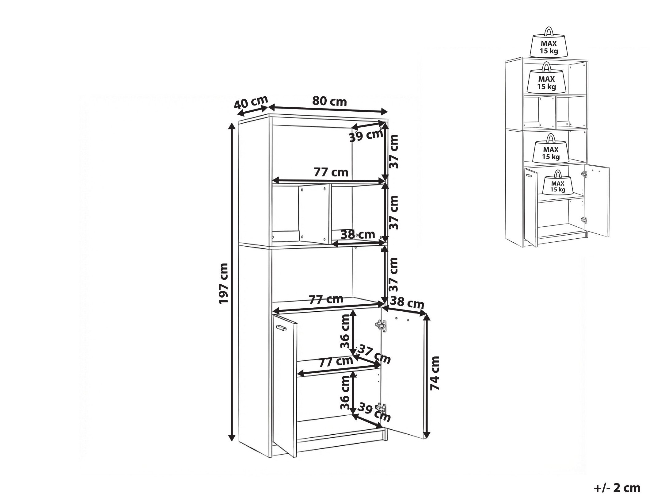 Riiul Catferu 106 (Must + Helepruun)