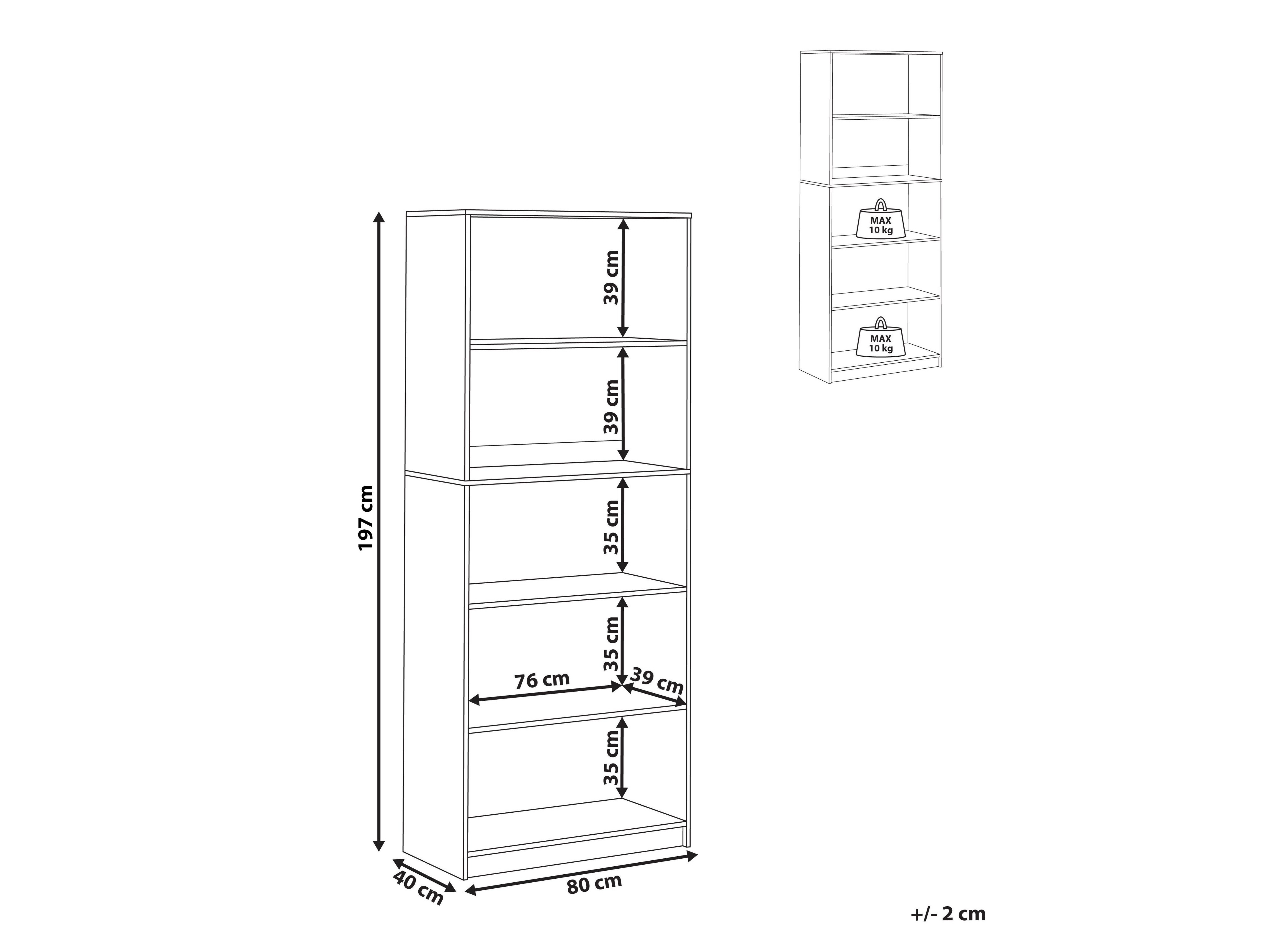 Riiul Catferu 107 (Valge)