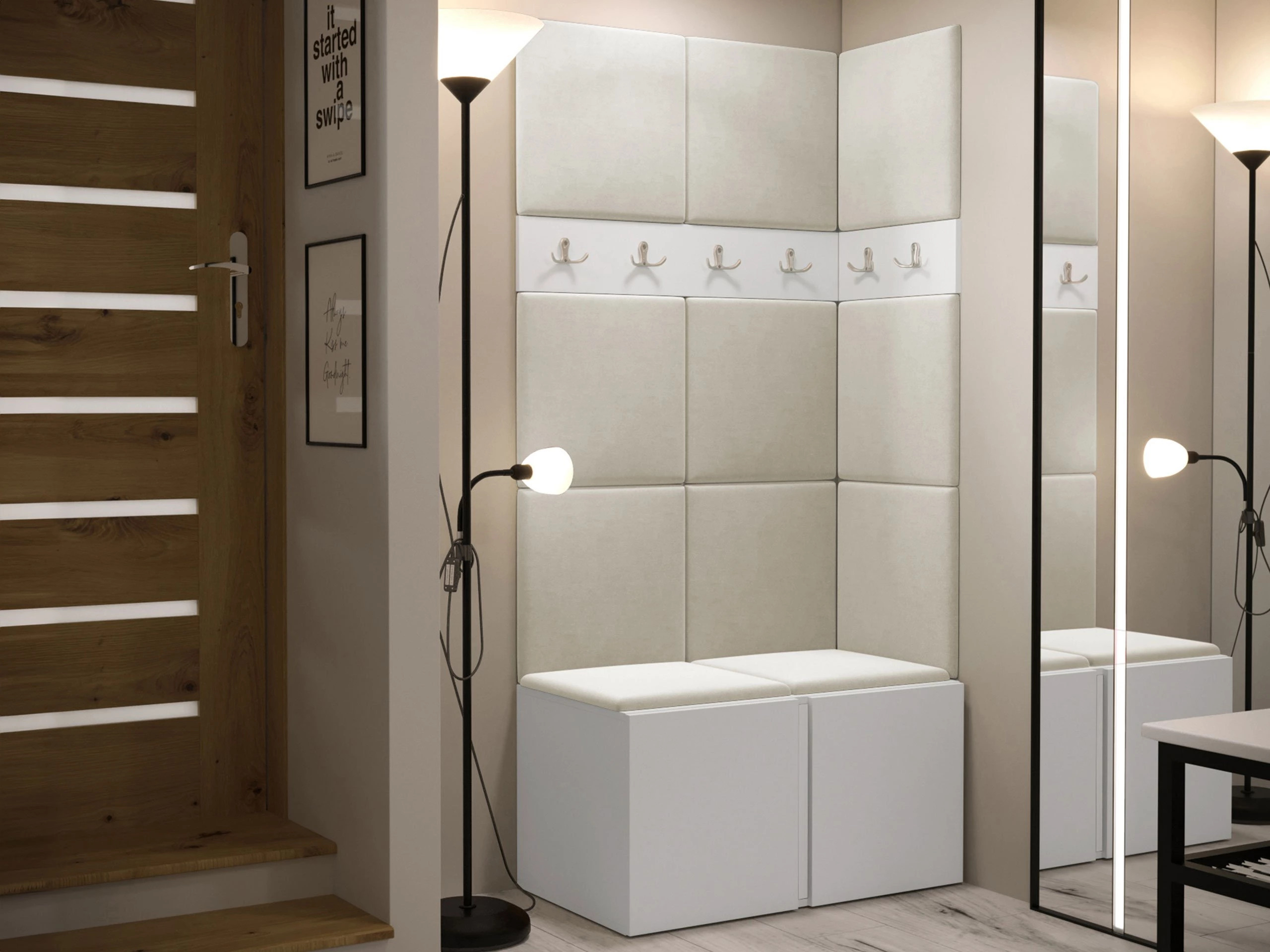 Esikukomplekt Pinis I (Valge)