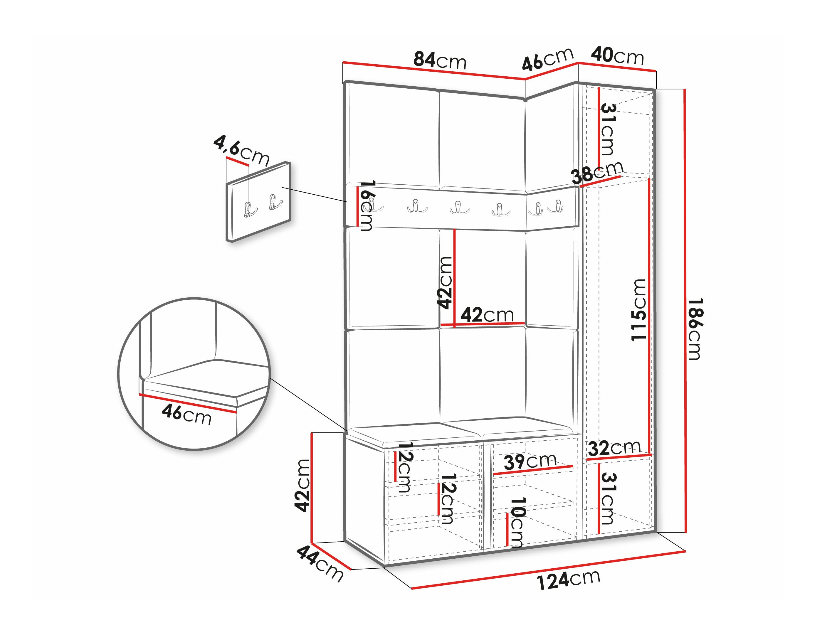 Esikukomplekt Hartford 277 (Manila 02)