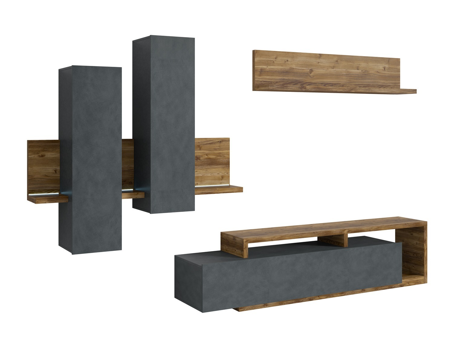 Elutoa komplekt Lutiva 100 (Matera hall + Tume kuusk)