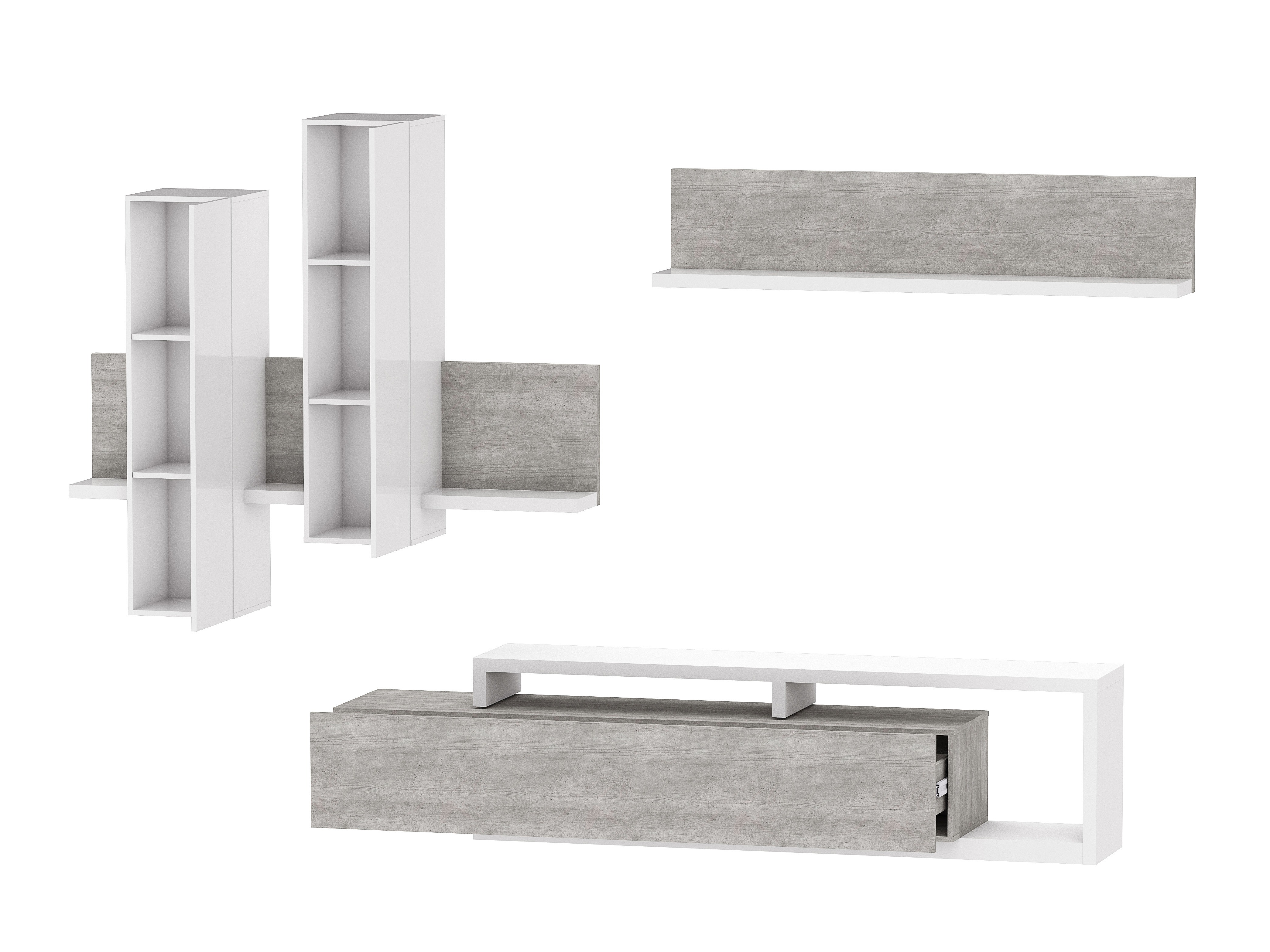 Elutoa komplekt Lutiva 100 (Valge + Betoon)