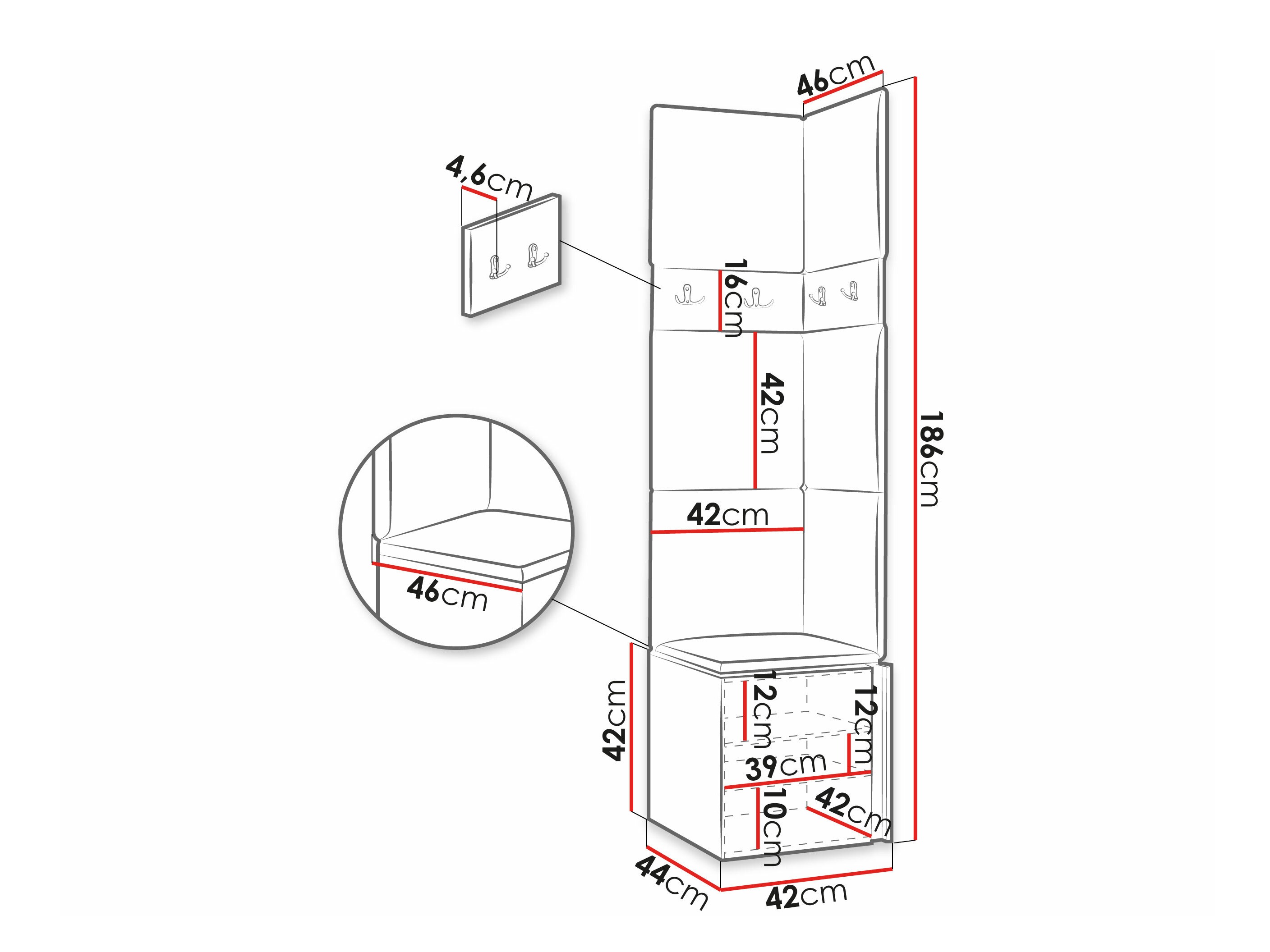 Esikukomplekt Hartford 347 (Valge)