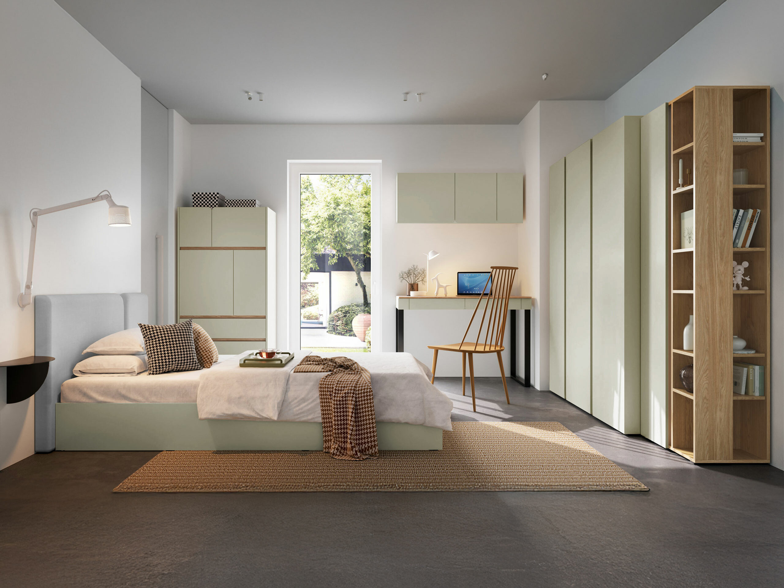 Riidekapp Fiosono 100 (Eukalüpt + Tamm)