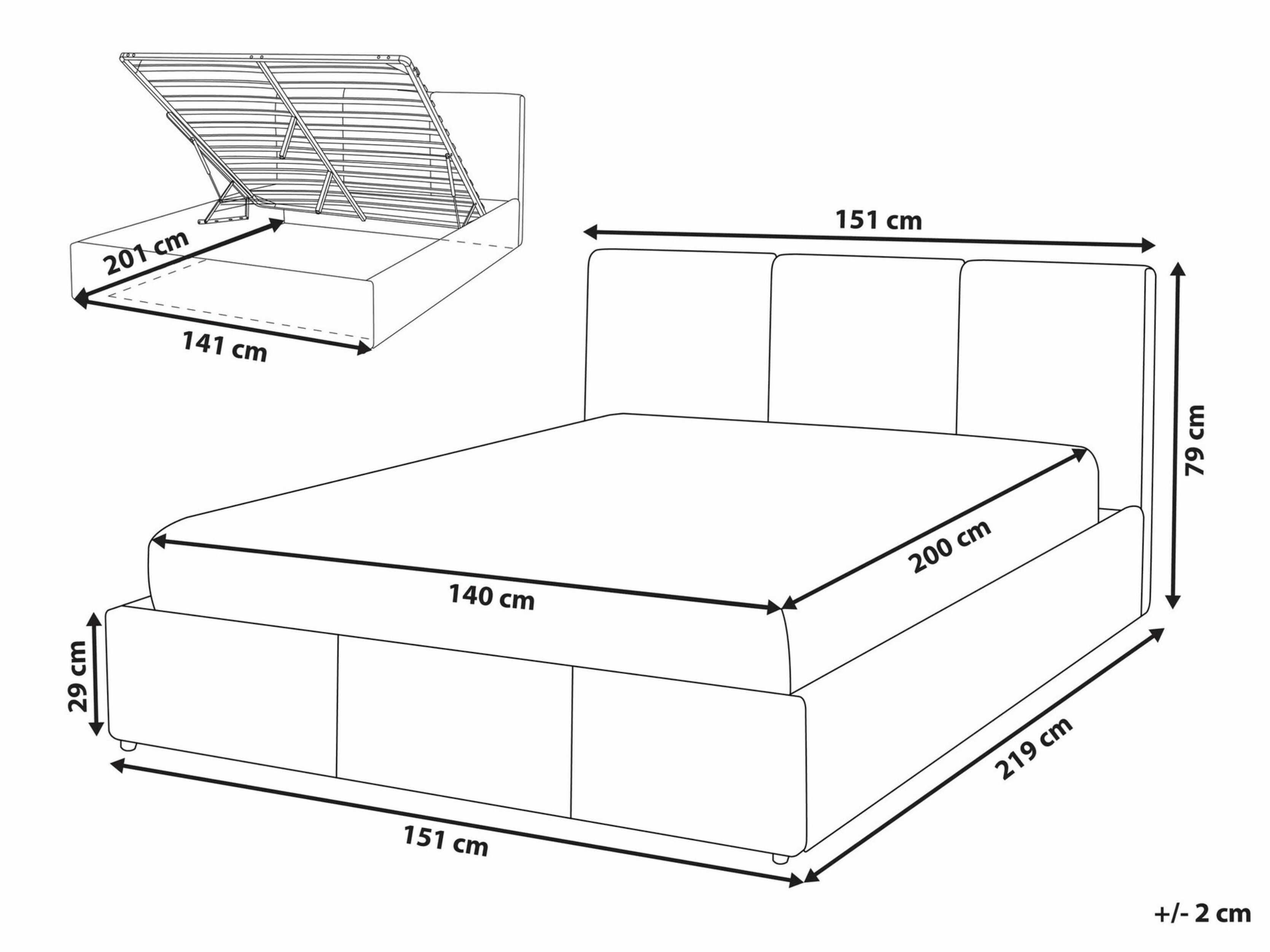 Voodi Berwyn 1780 (Beež)