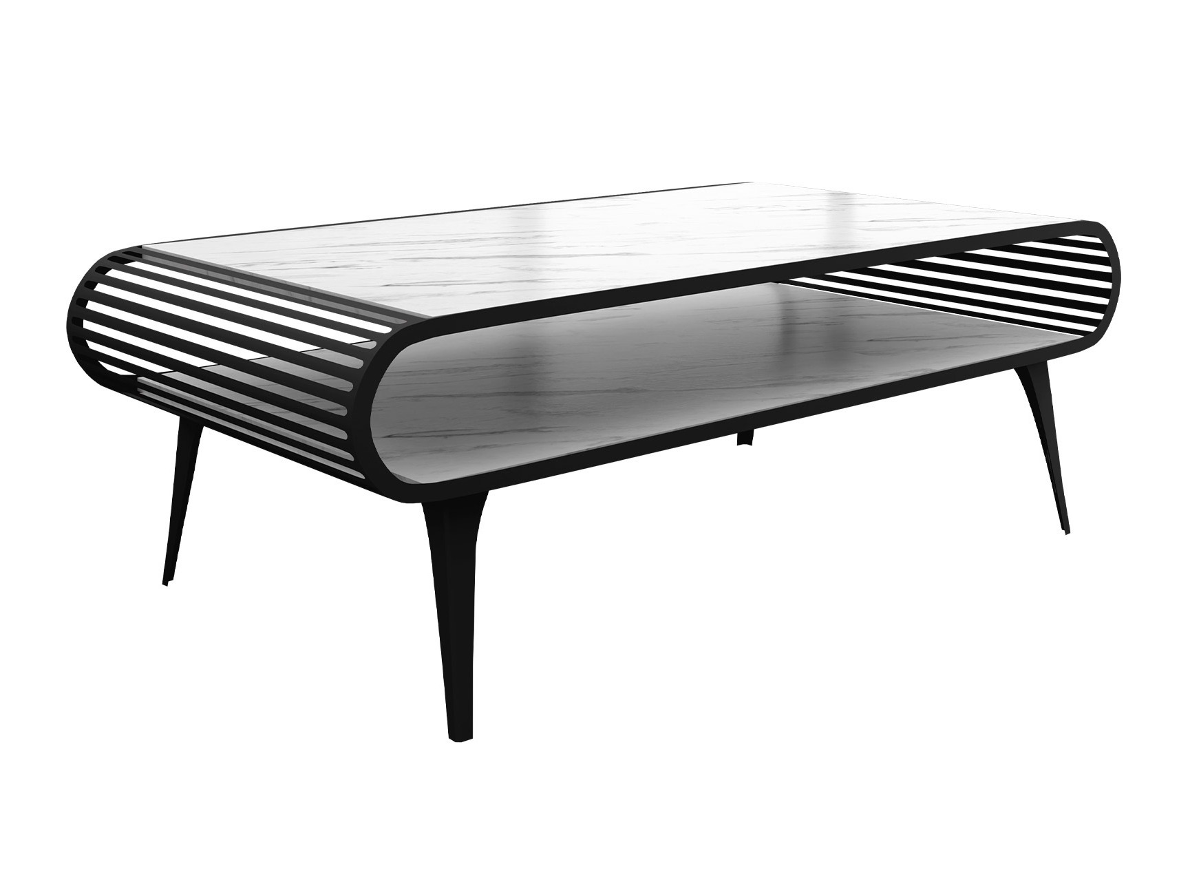 Diivanilaud Oswego 161 (Valge marmor)