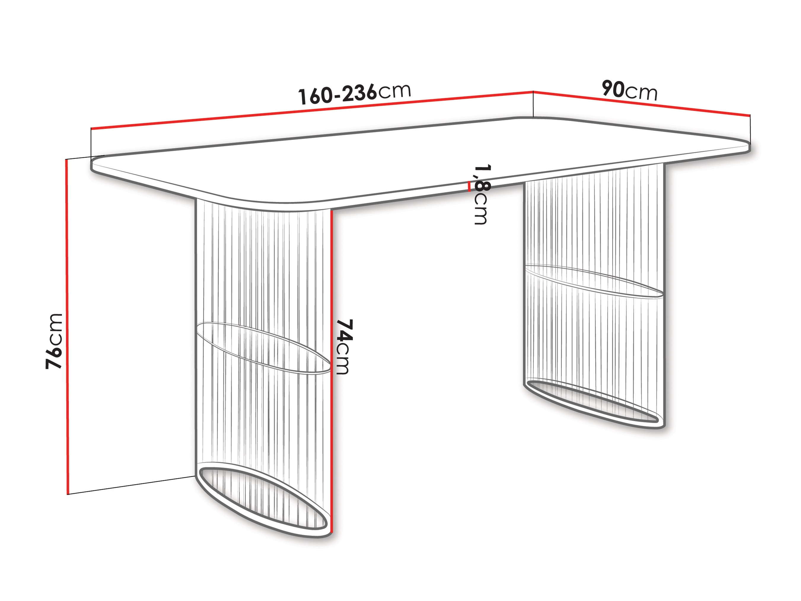 Laud Oswego 164 (Valge marmor)