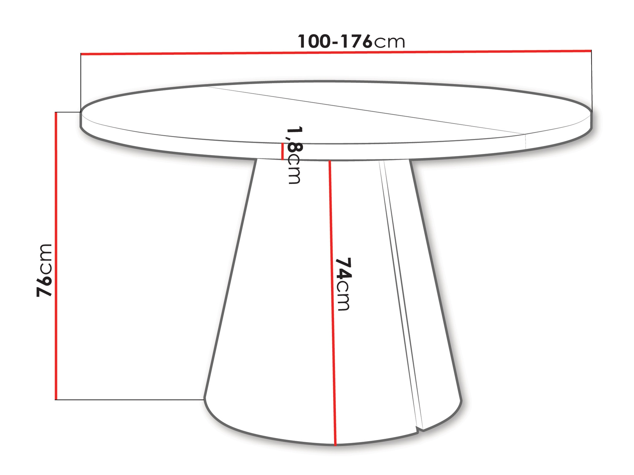 Laud Oswego 165 (Valge)