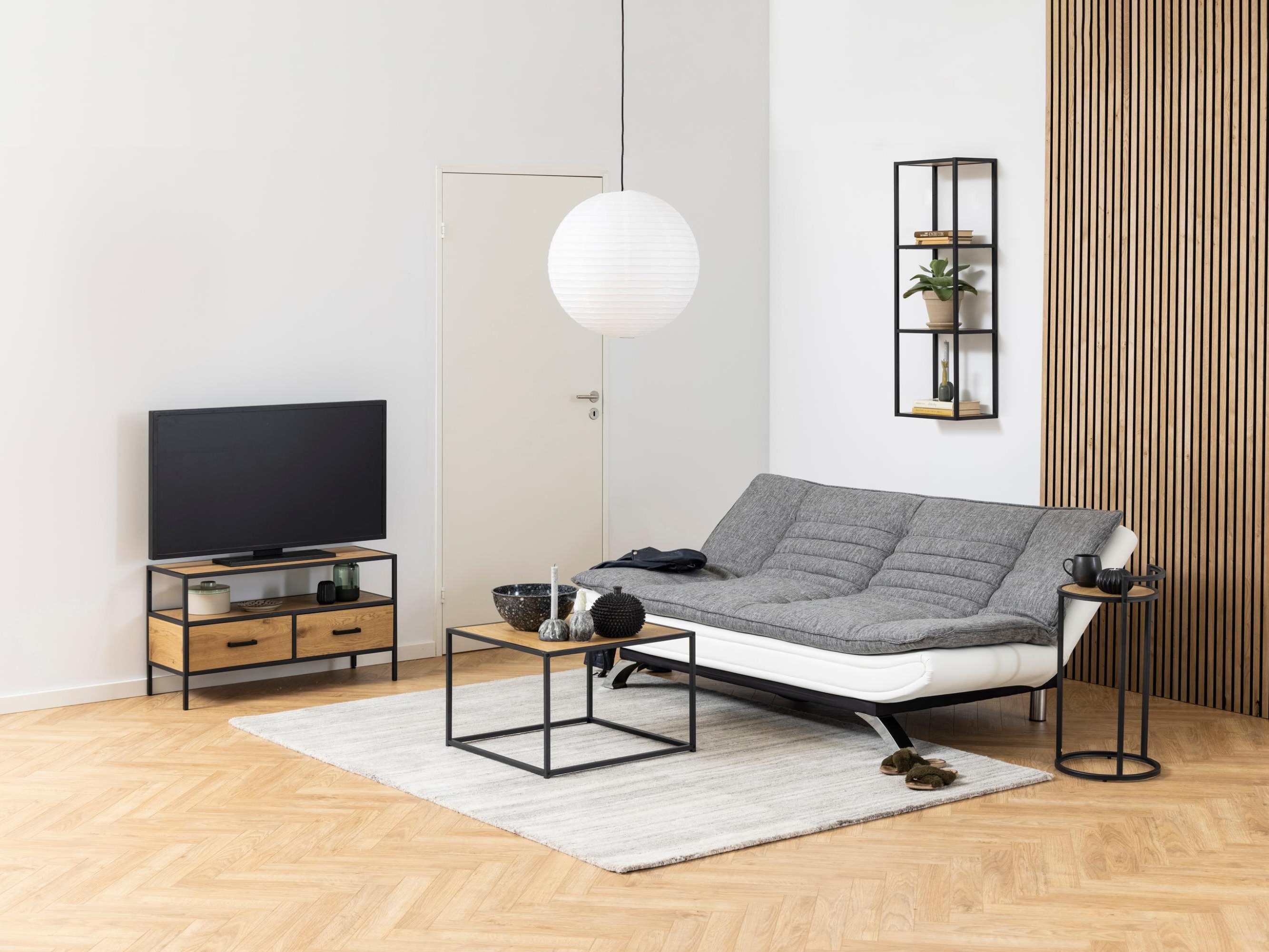 Diivanvoodi Norsica 228 (Valge + Helehall)