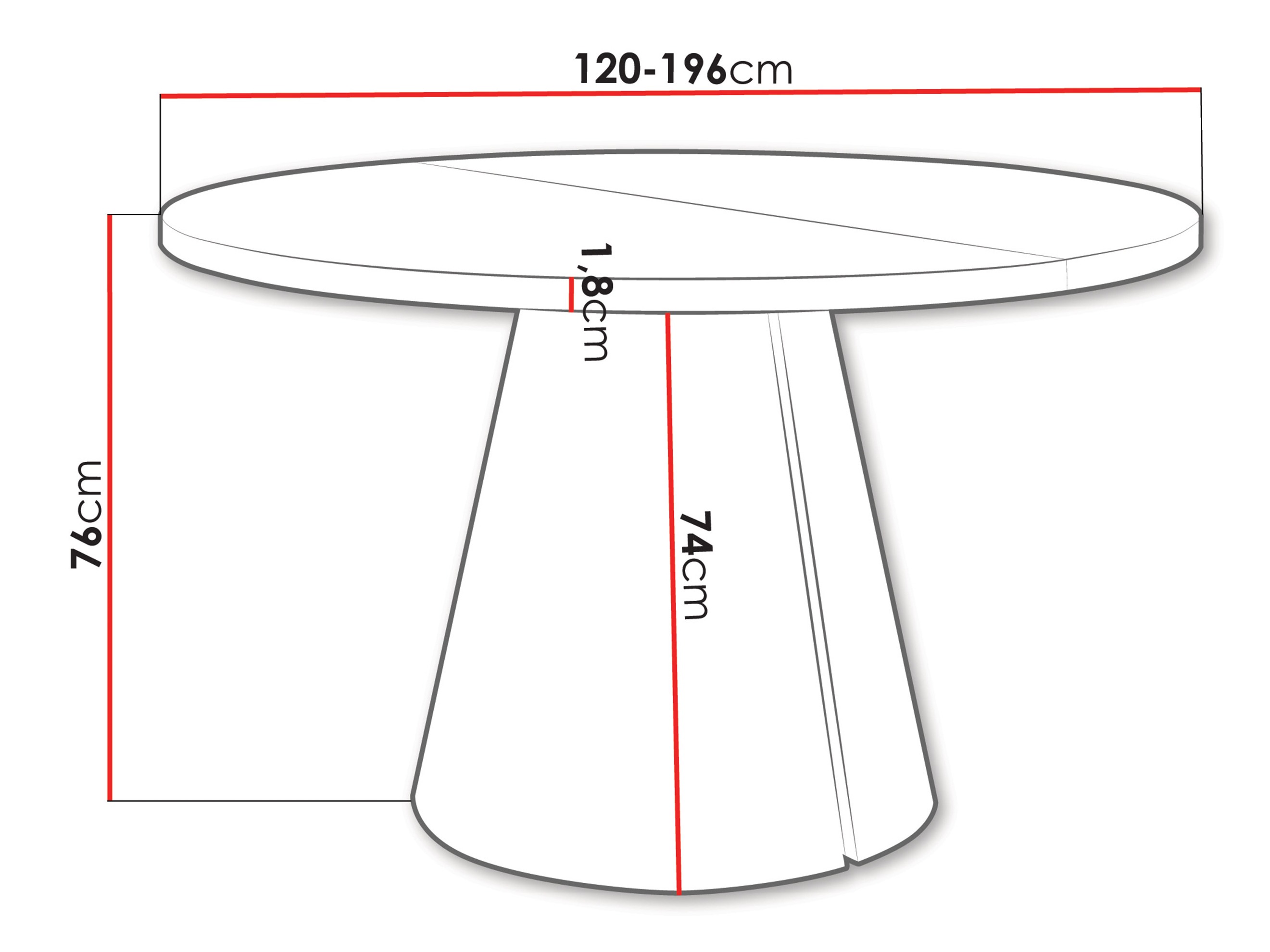 Laud Oswego 168 (Valge)