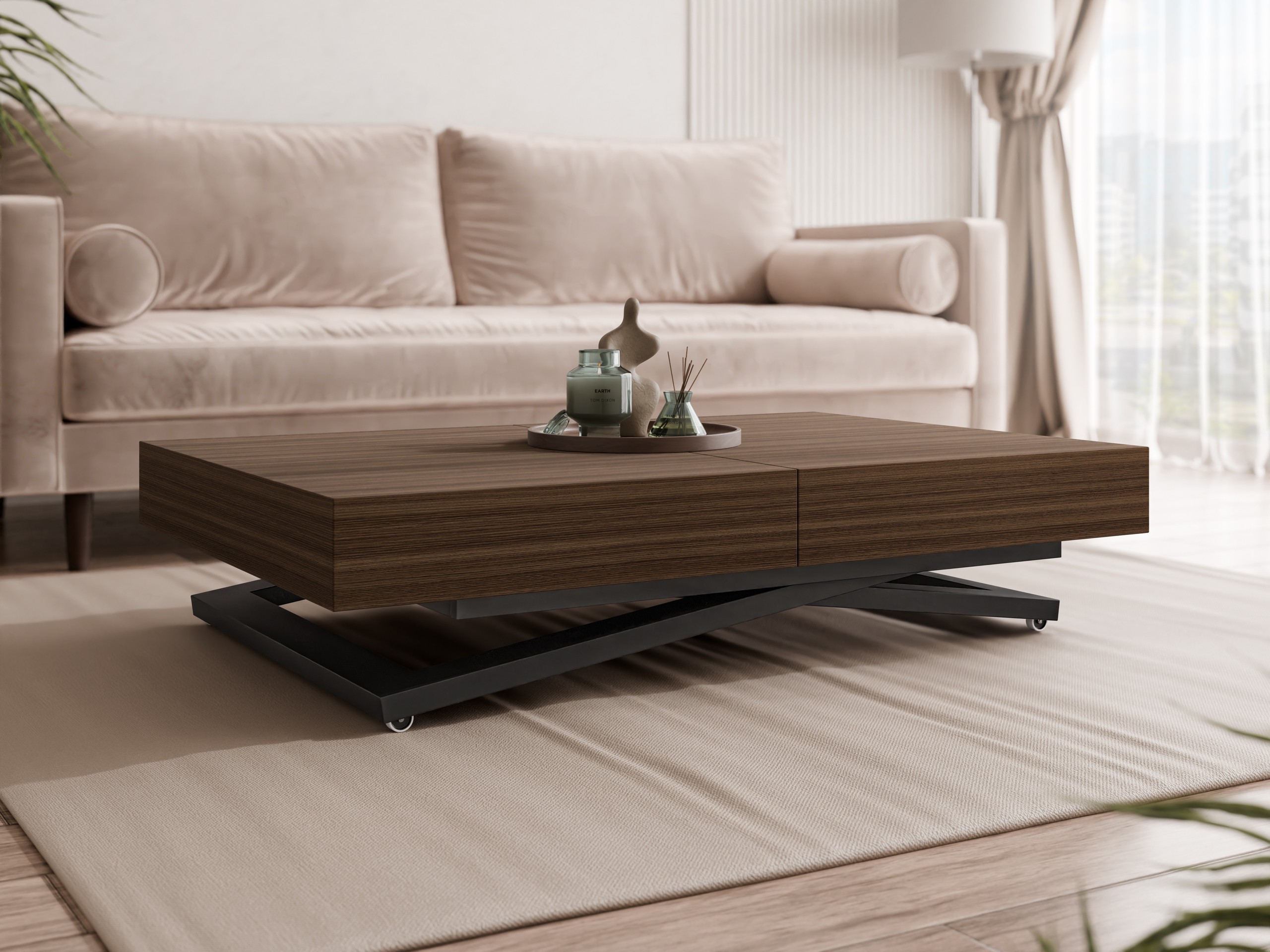 Transformer diivanilaud Oswego 171 (Pähkel)