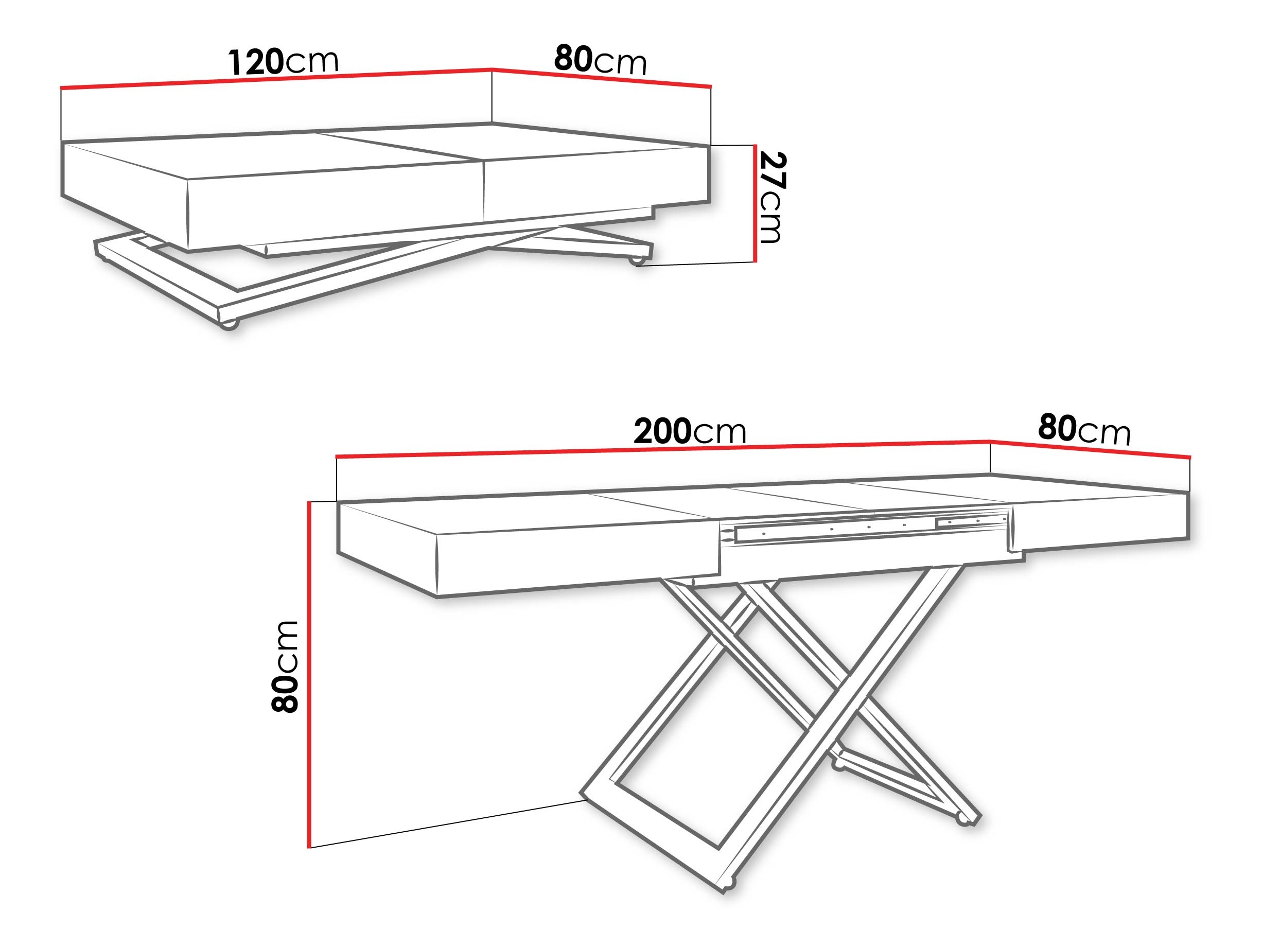 Transformer diivanilaud Oswego 172 (Kašmiir)