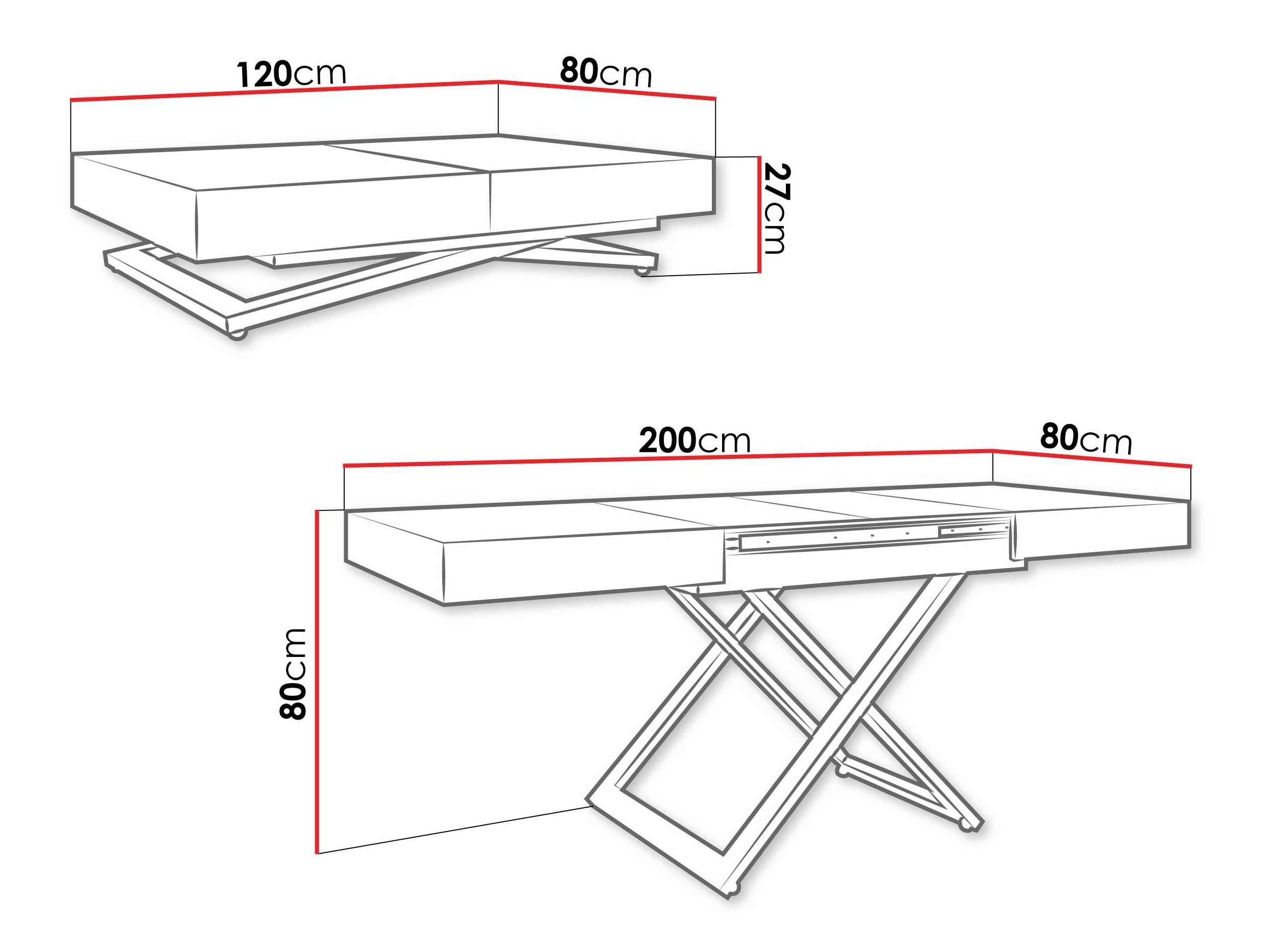 Transformer diivanilaud Oswego 172 (Tamm)